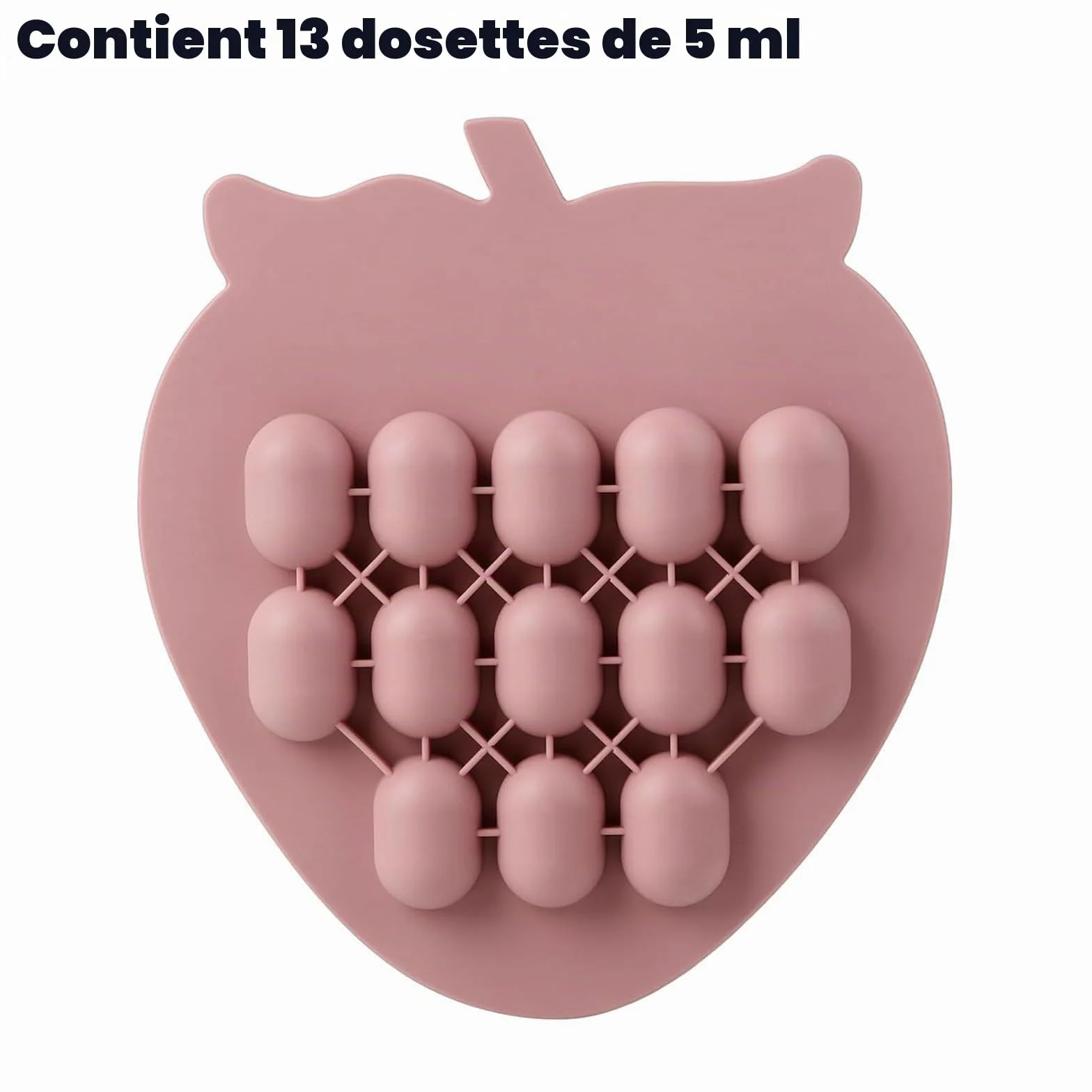 PandaEar Lot de 2 Moules à Sucettes pour Lait Maternel, Plateau de Congélation en Silicone 13 x 15 ml
