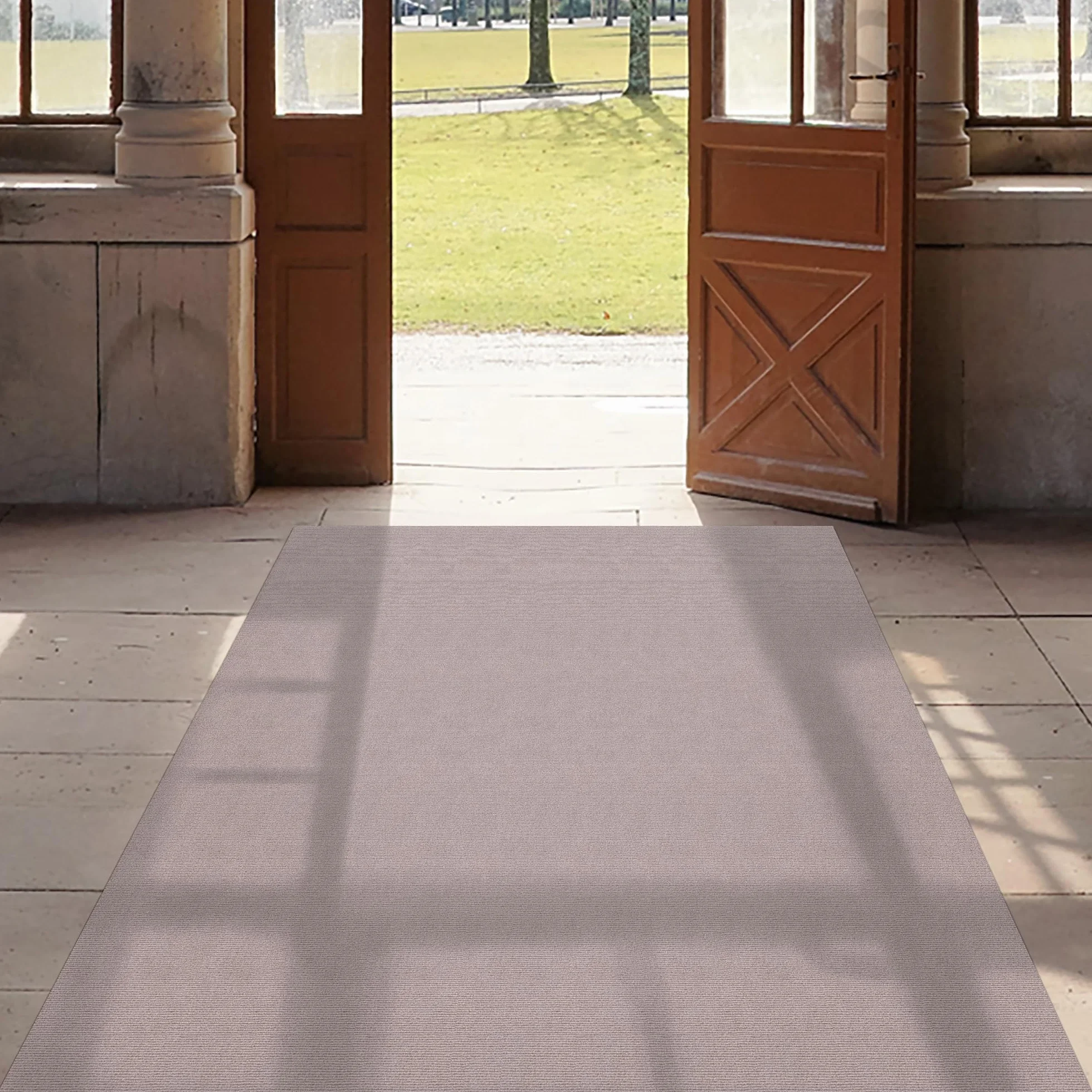 ANRO Tapis de sol autocollant antidérapant 500x100 cm Beige