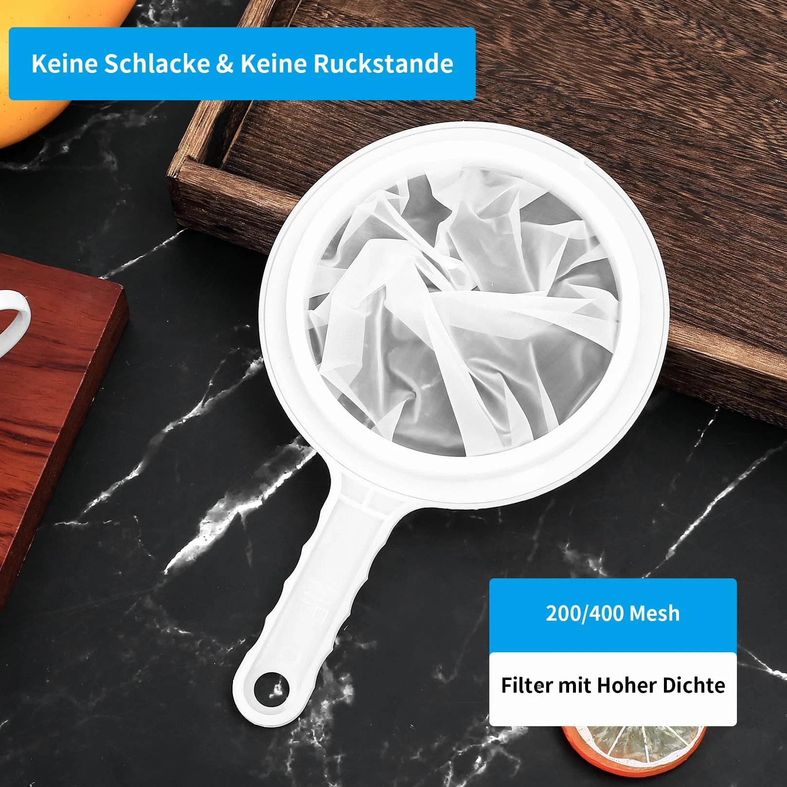 Filtre à Tamis Fin Nylon Ultra Fine 200 Mailles 400 Mailles Passoire Alimentaire Cuisine