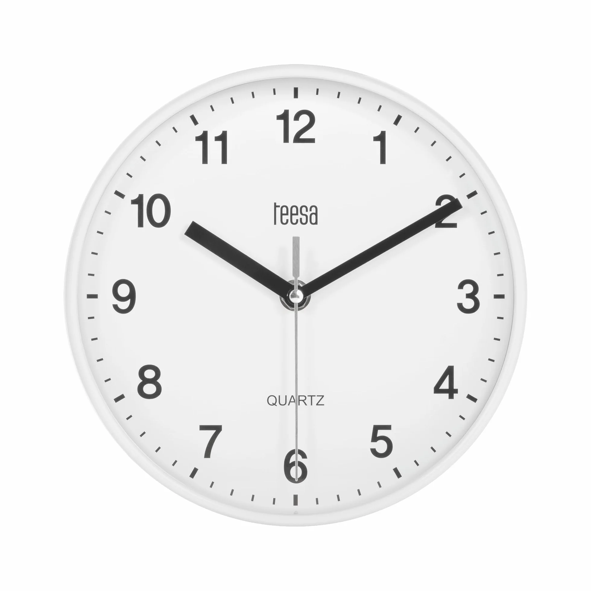 Teesa Horloge Murale Analogique 20 cm TSA0038 Blanc