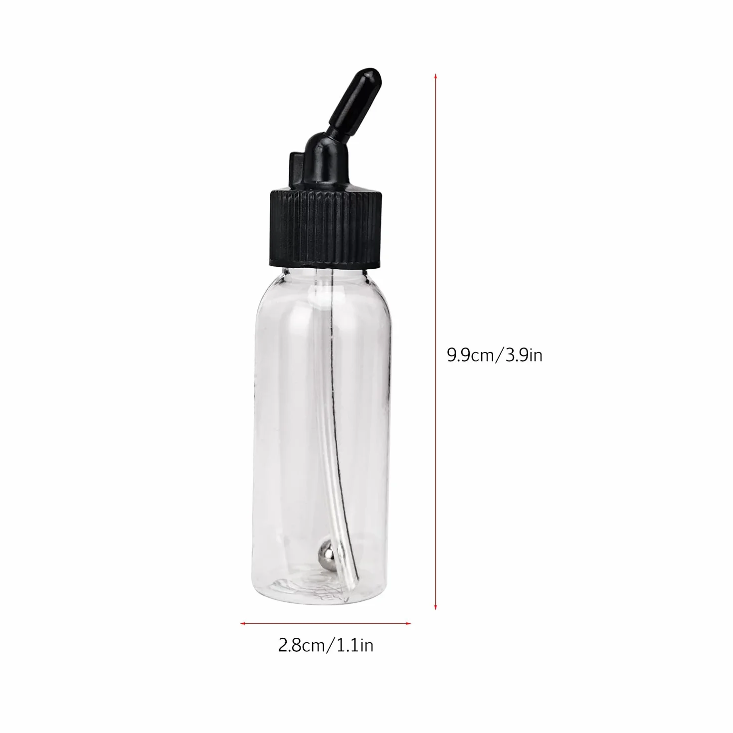 Peinture pour aérographe 1,2 Once 35 cm3 Boîte de 10 flacons avec Couvercle Adaptateur Capuchon