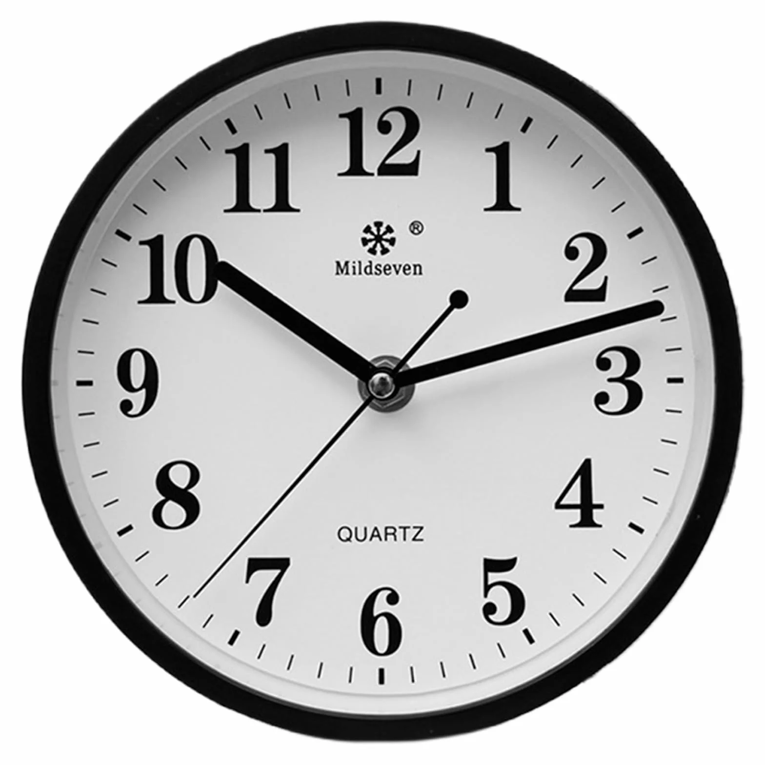 Grande horloge murale à quartz silencieuse moderne noire pour cuisine salon bureau
