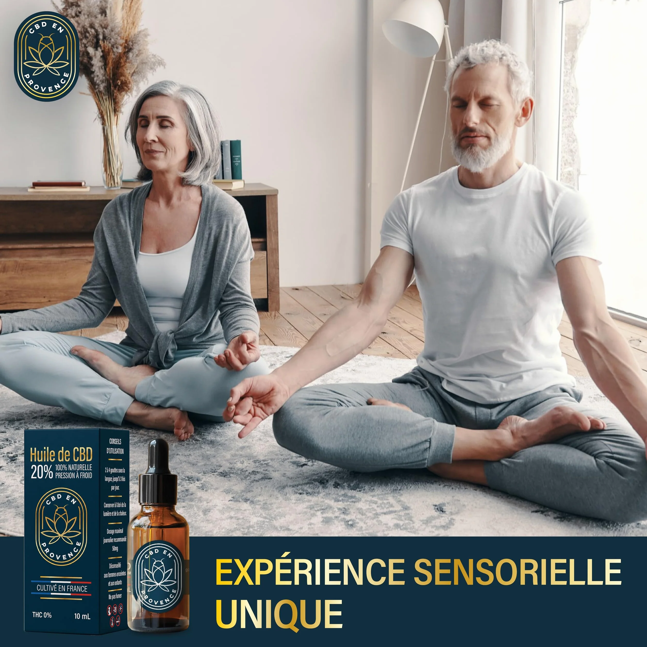 Huile Premium 20% Pressée à Froid 10ml Fabriqué en France