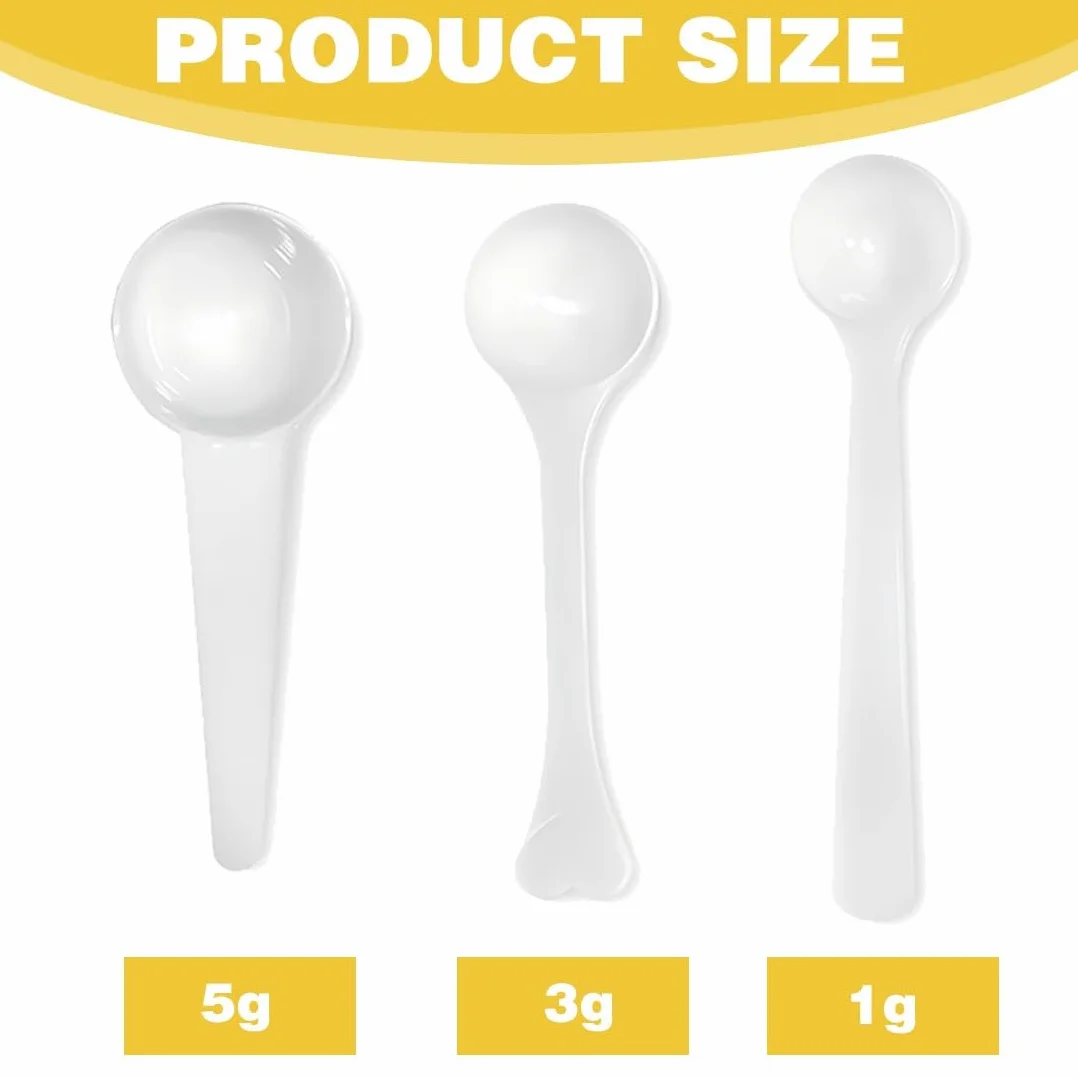 Lot De 6 Cuillere Doseuse Gramme Ensemble D'outils de Mesure pour Café Lessive Poudre Doseur Protéines Maison Cuisine