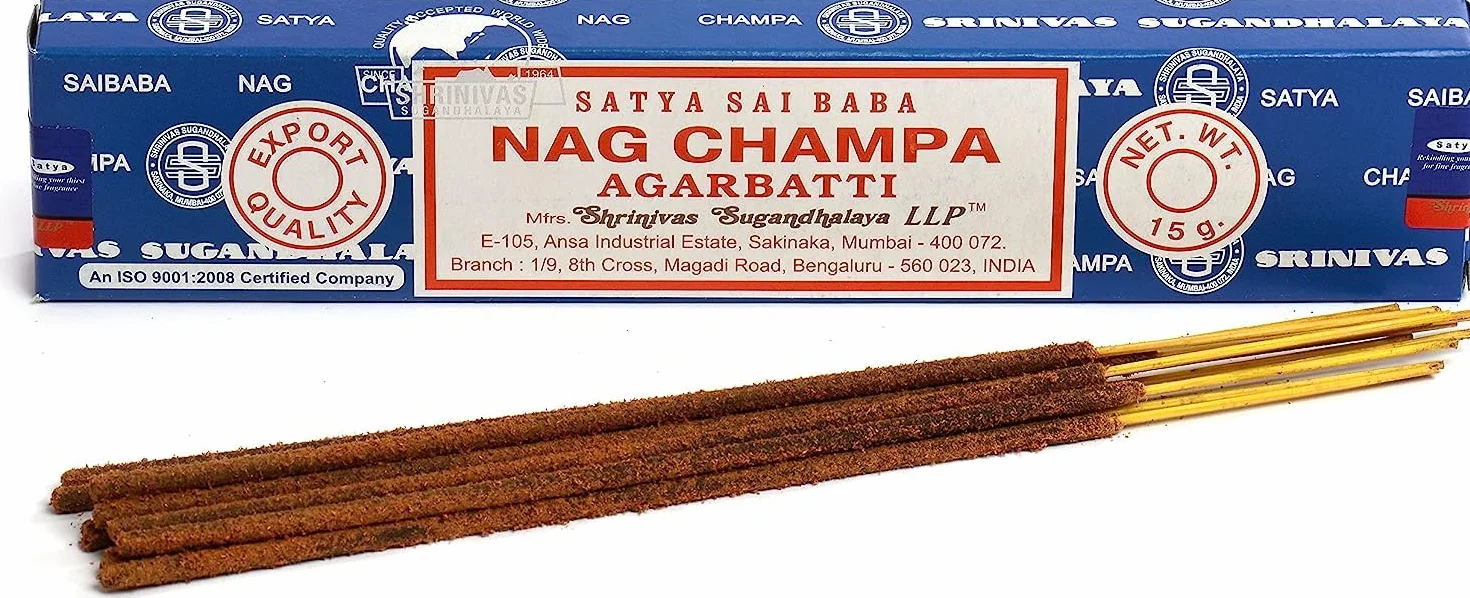 Satya Nagchampa Bâtonnets d'encens 15 g x 12 paquets