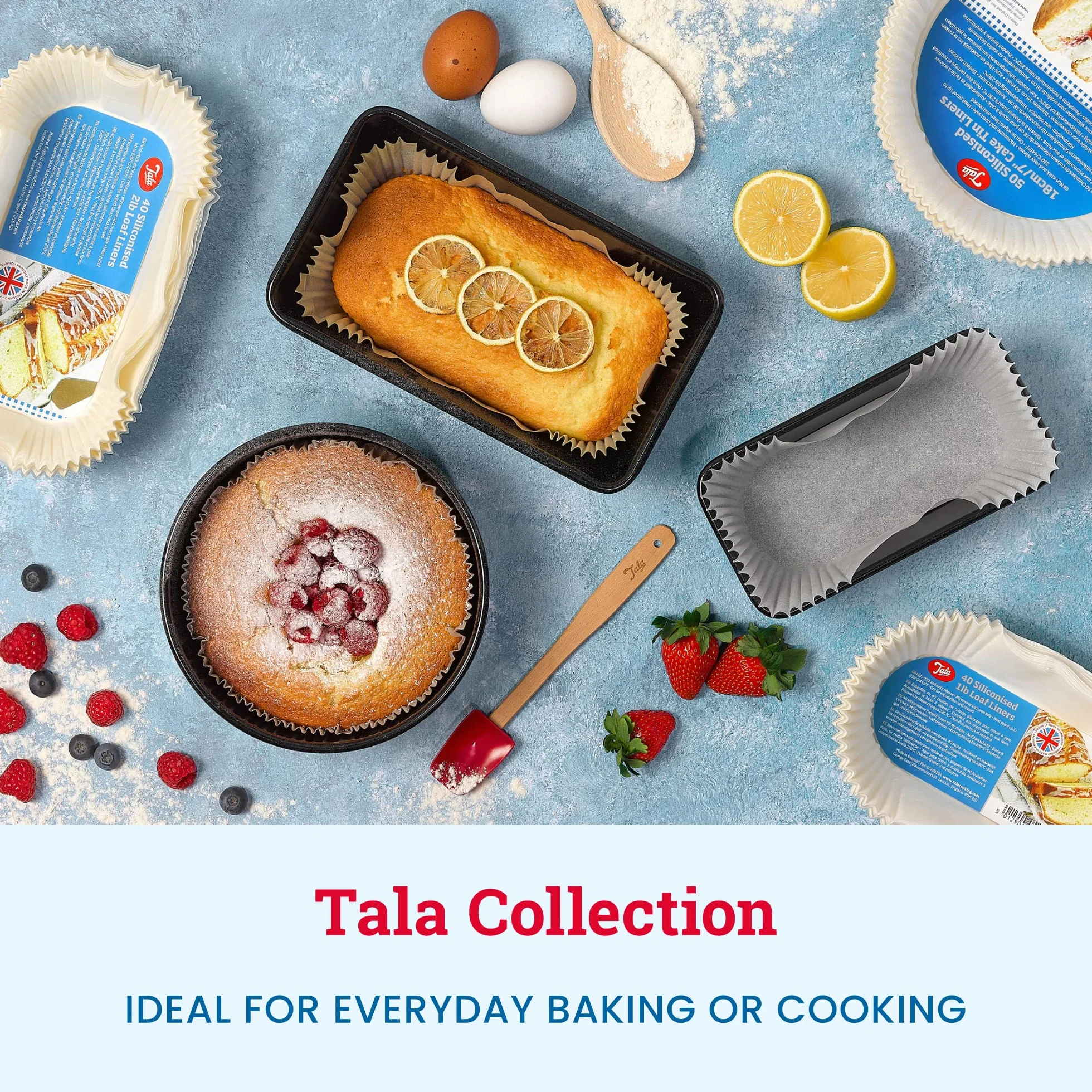 Tala Grille de Refroidissement 3 Niveaux Antiadhésive 40 x 25 cm Noir Support Pliable Gain de Place pour Gâteaux Muffins Biscuits