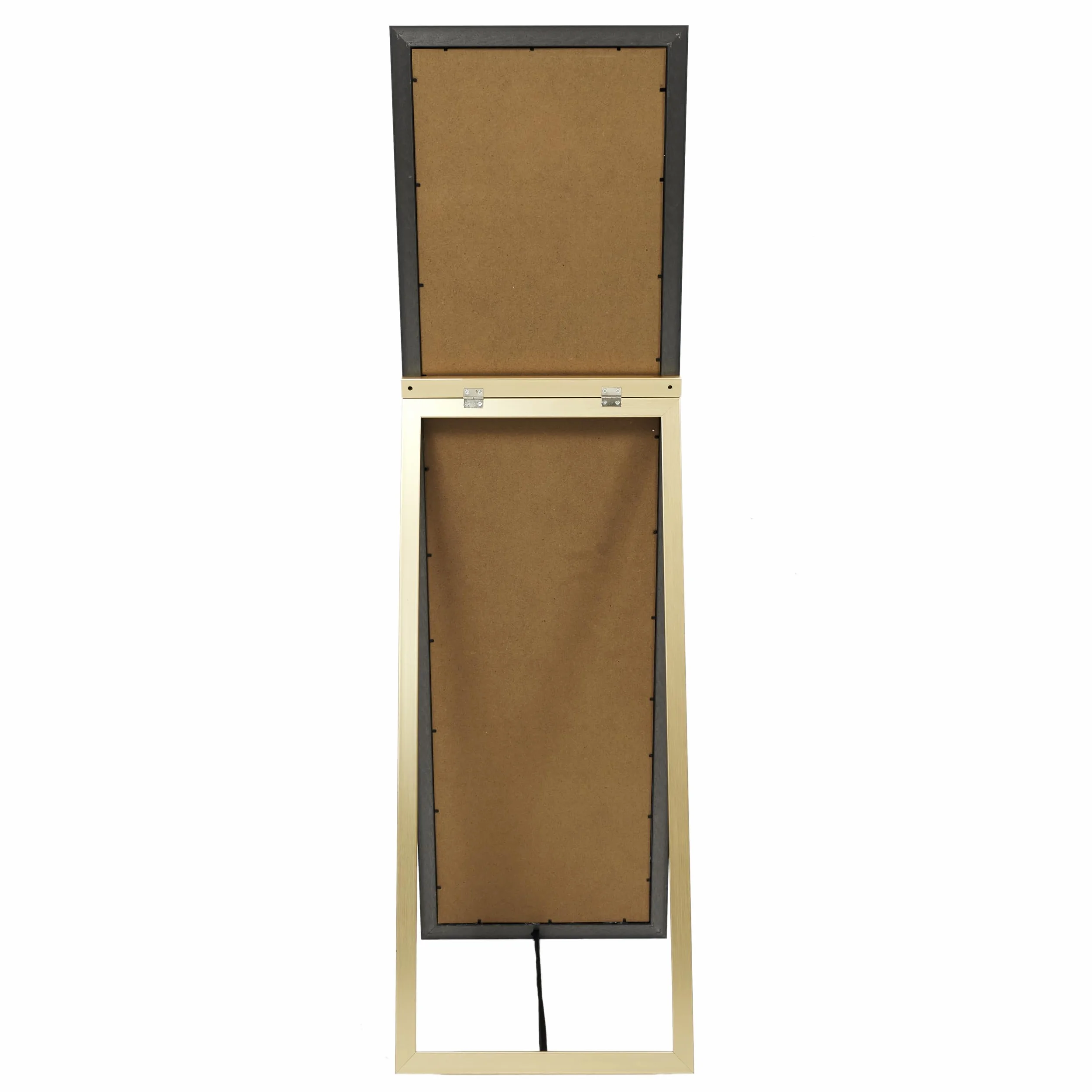 Miroir sur Pied Doré 124 cm, Design Raffiné pour Salon, Chambre ou Bureau
