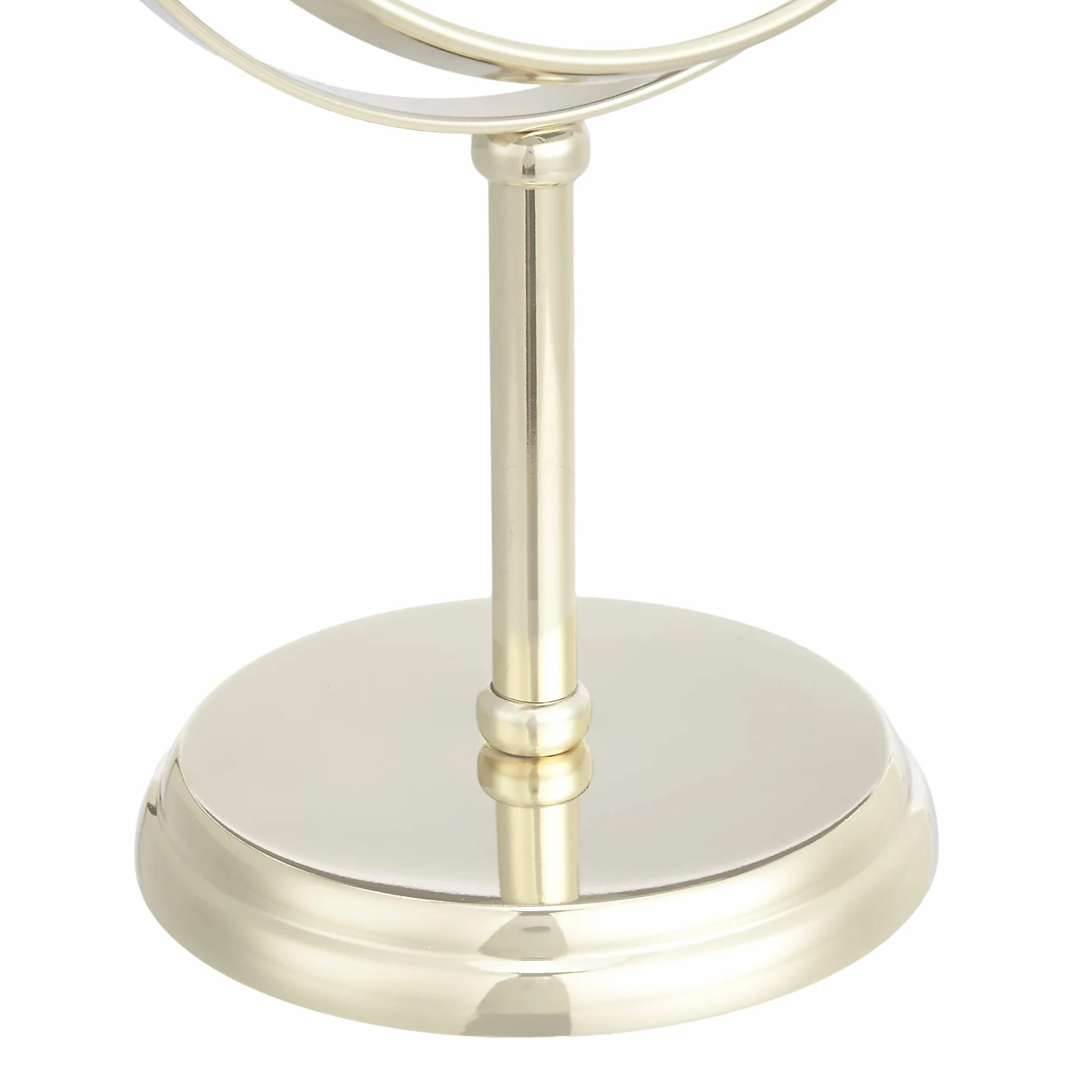 Amazon Basics Ronde Montage sur Table Miroir grossissant sur Pied doré 18.3x12.5x30 cm