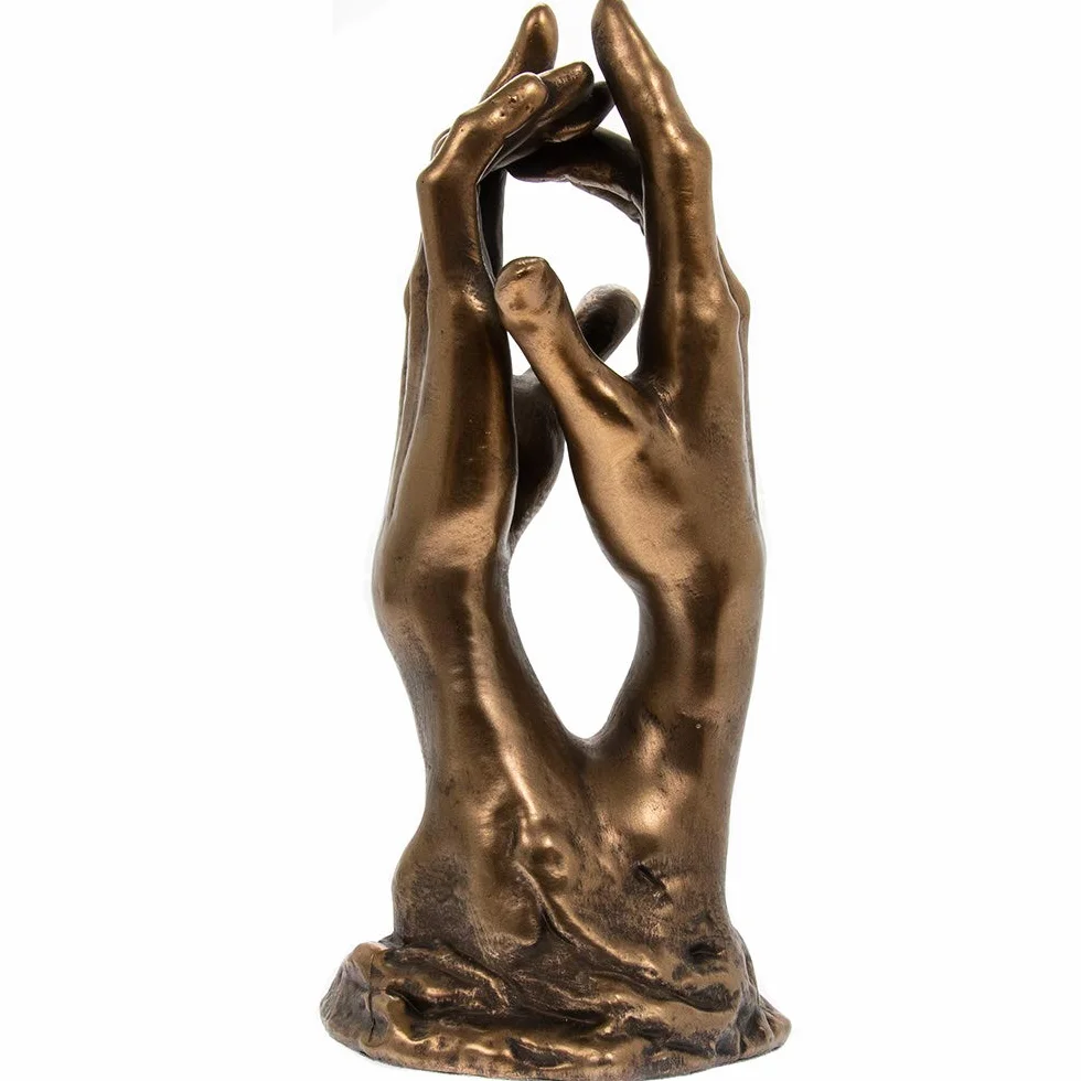 Le Secret Sculpture en bronze mains Rodin