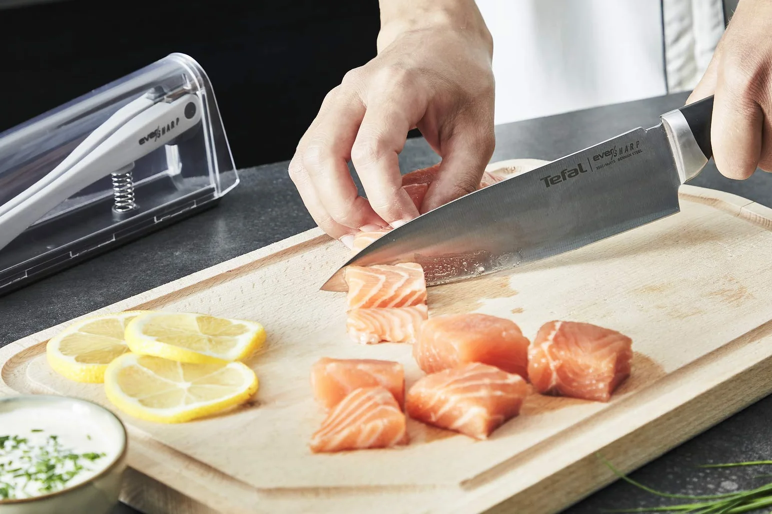 Tefal Ever Sharp Couteau chef 16,5 cm acier inoxydable allemand