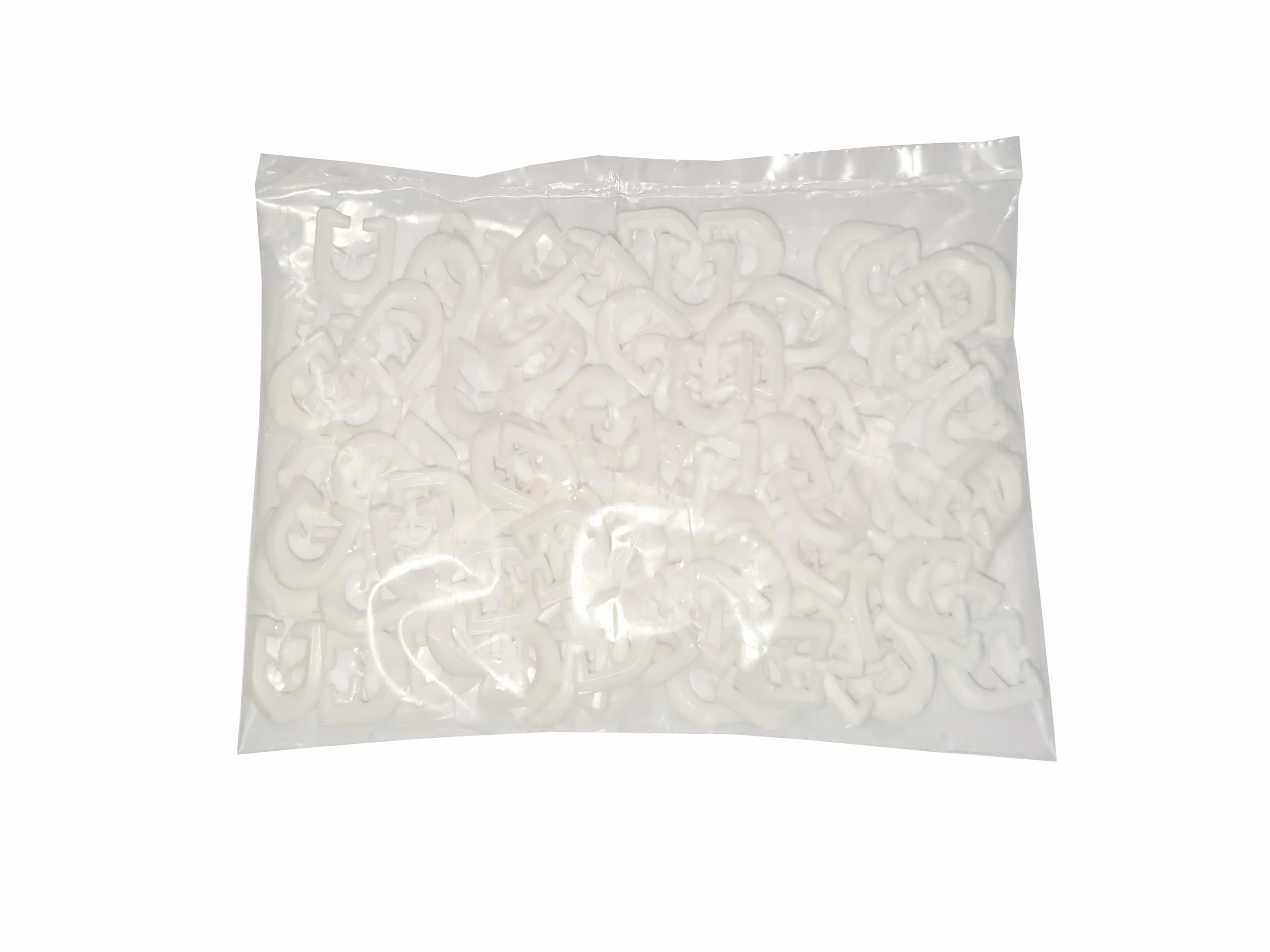 Crochets en T pour rails en T lot de 100 pièces blanc
