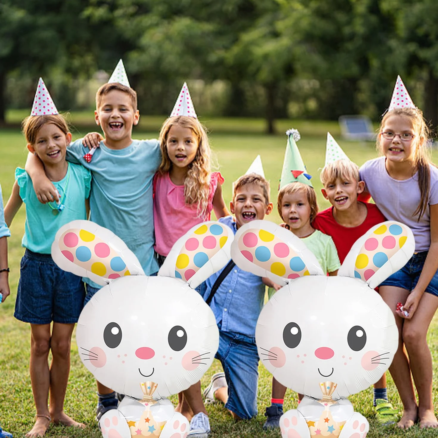 Ballons Lapin Mignons Dessins Animés Jouets Gonflables Créatifs Décorations Fête Enfants