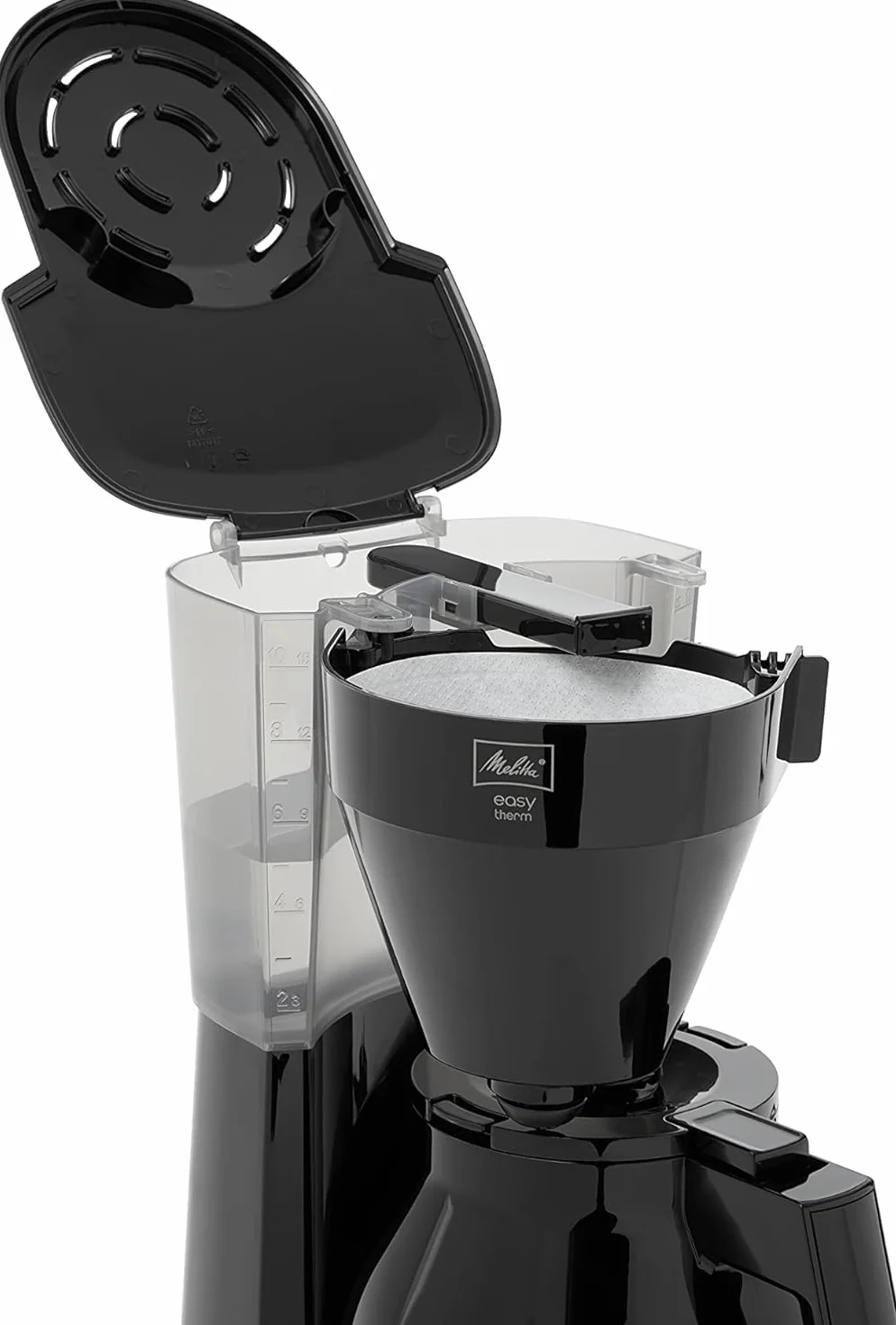 Melitta Cafetière Filtre Avec Verseuse Isotherme Easy Therm II, 1L, Noir