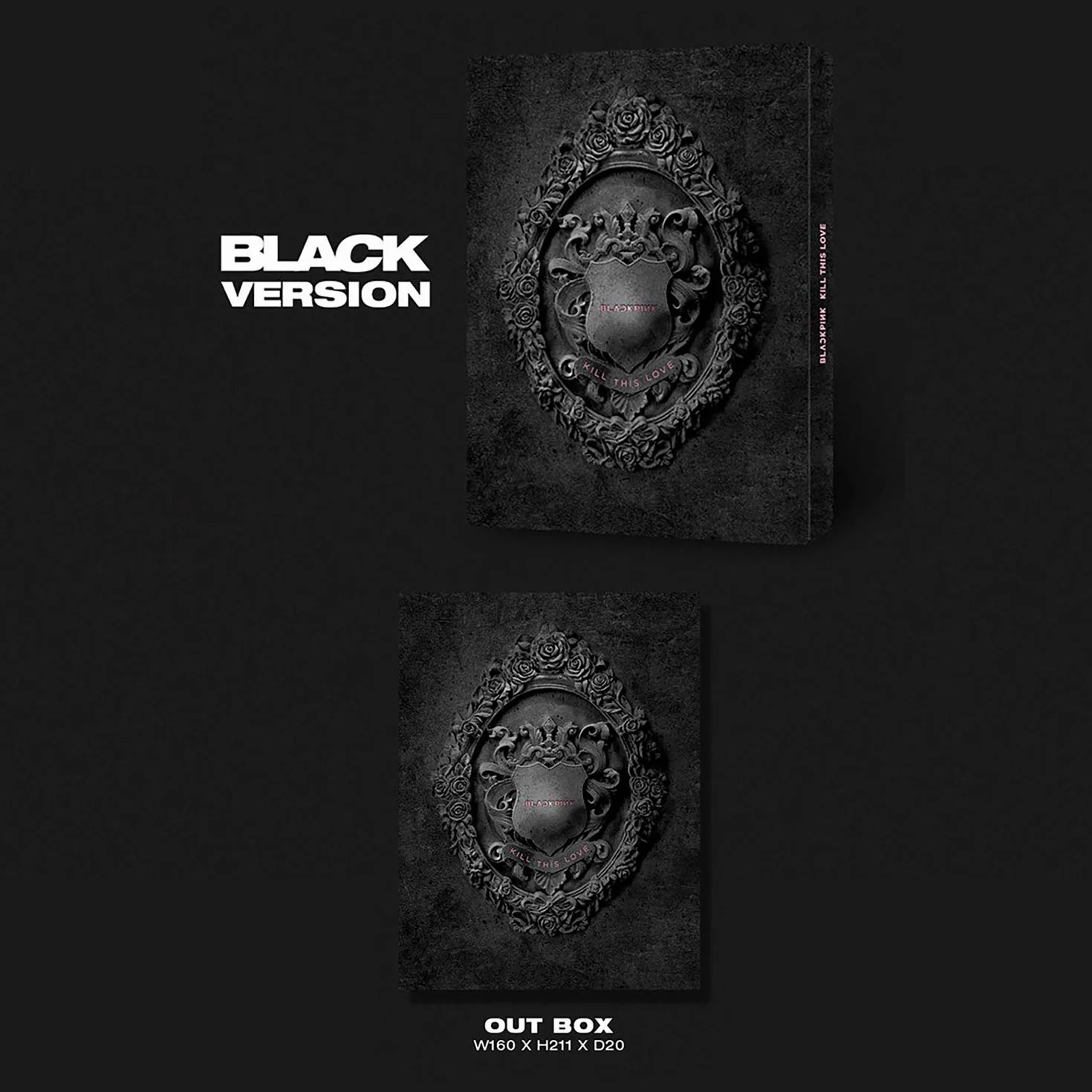BLACKPINK Kill This Love BLACK Ver. 2nd Mini Album CD Photobook Set