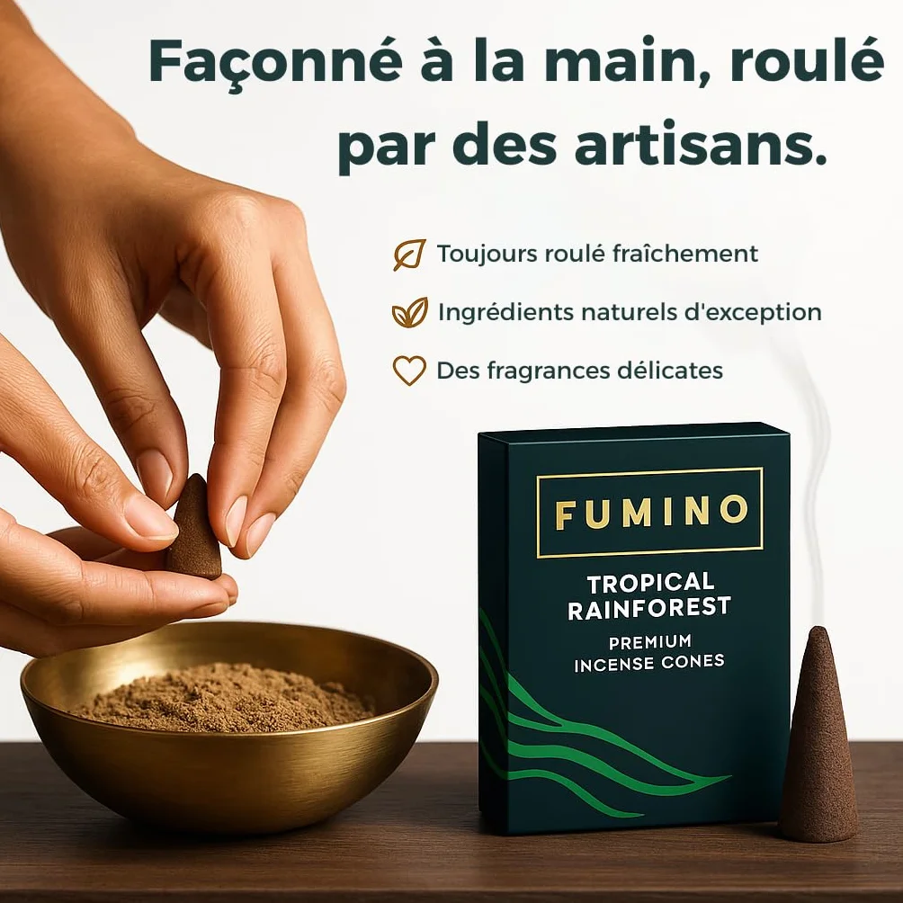 Fumino Encens Cone Naturels Faits Maison Lot 6 boîtes 90 cônes Masala Agarbatti Joss