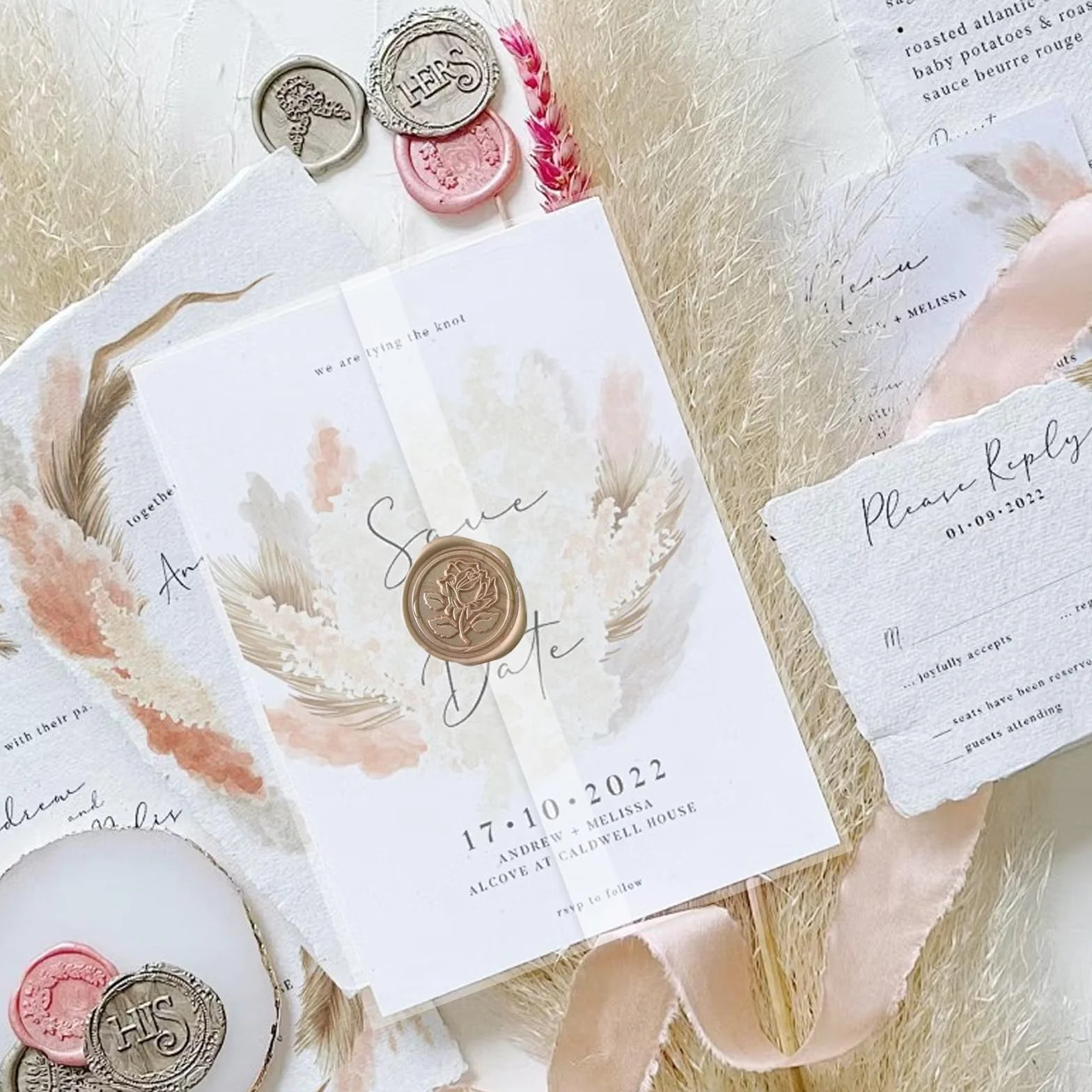 Pochettes en papier parchemin pour invitations 13 x 18 cm pré-plié translucide