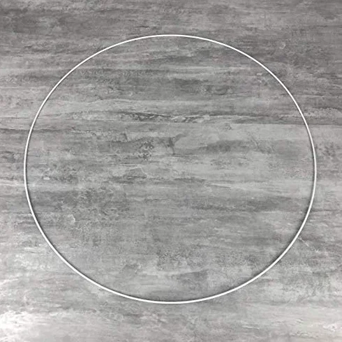 Lealoo Grand Cercle XXL métallique Blanc diam. 70 cm pour Abat-Jour