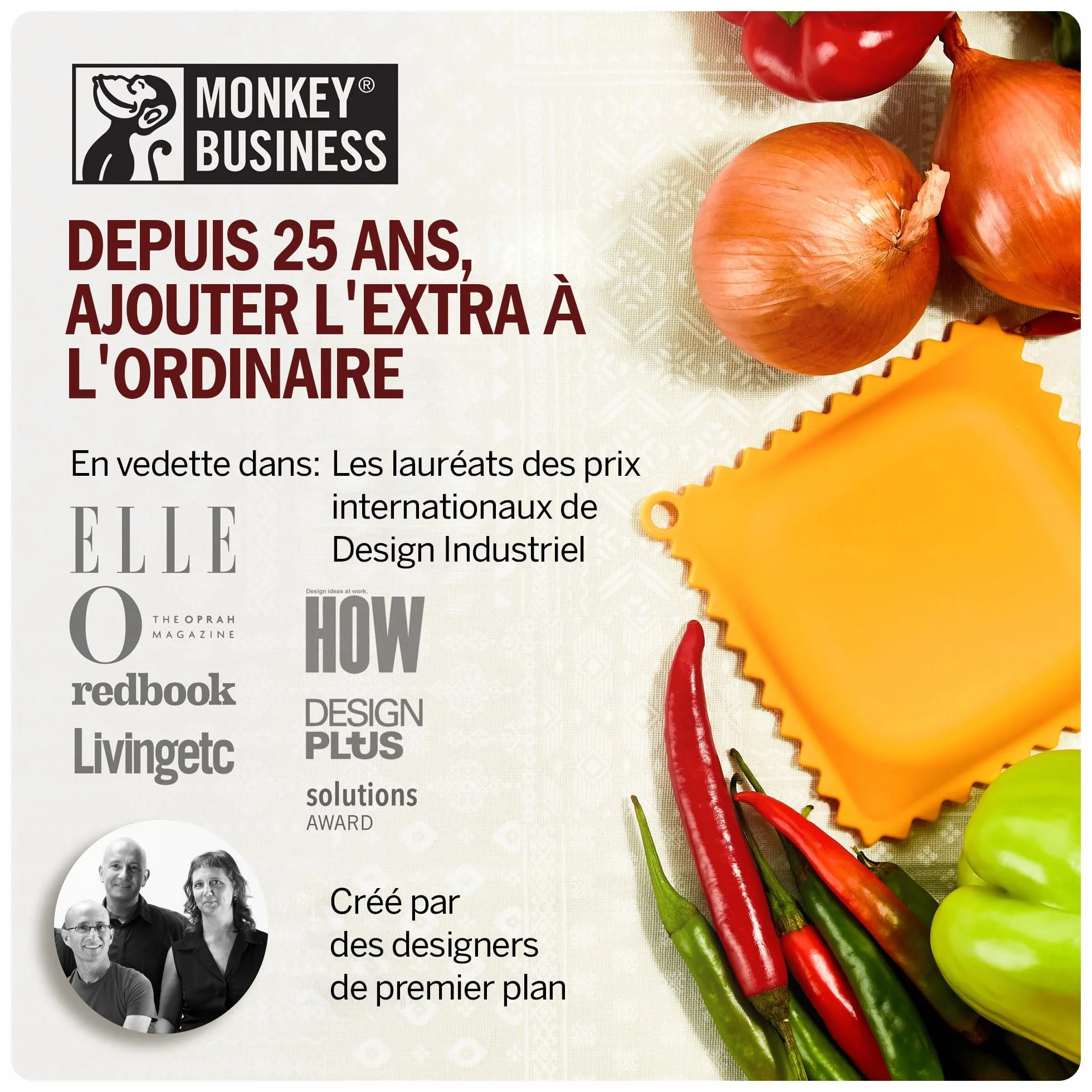 Porte-cuillère Ravioli Comptoir Cuisine Accessoire Cuisine Monkey Business