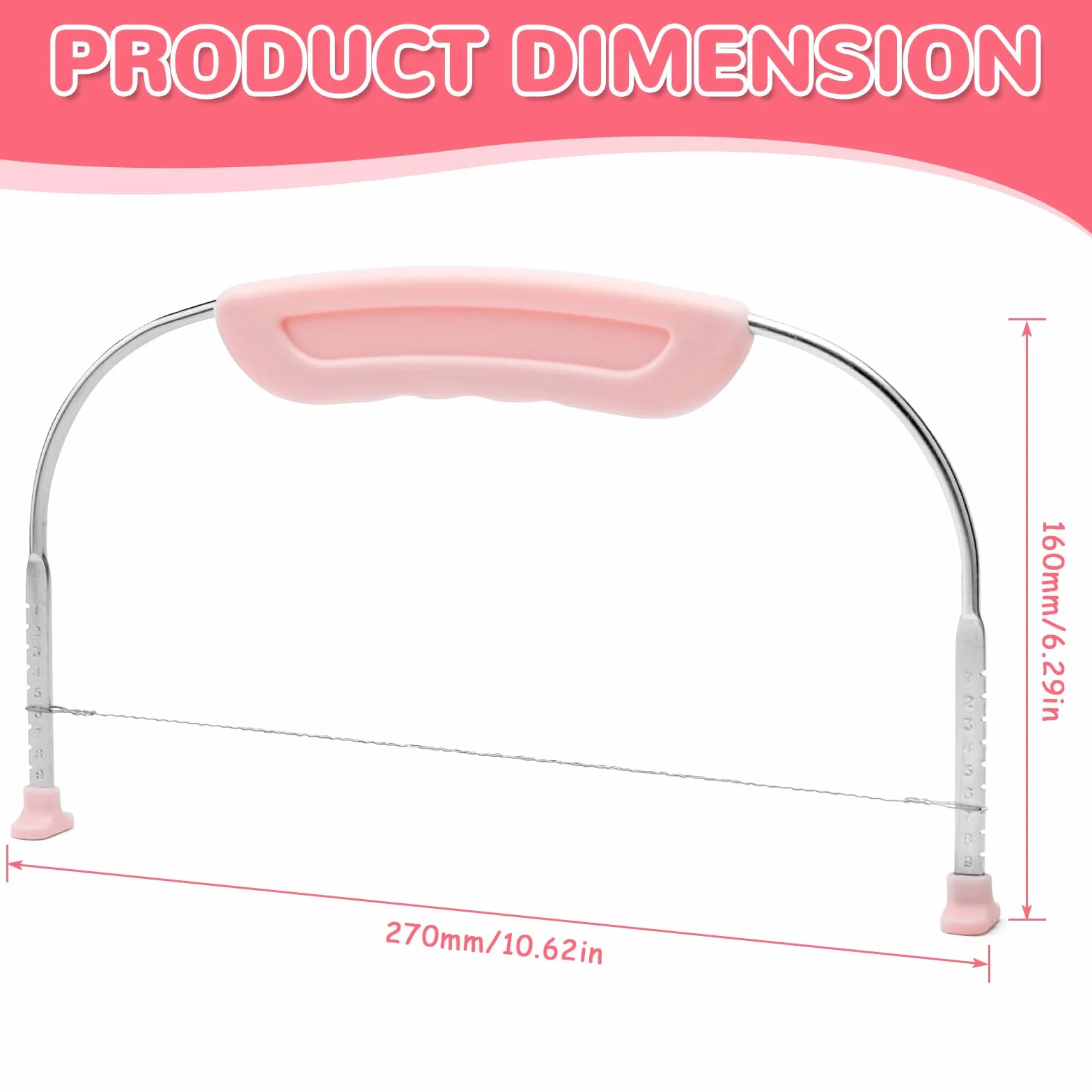 Couteau à Gâteau en Acier Inoxydable Réglable en Hauteur Cake Divider Coupe Gâteau Patisserie