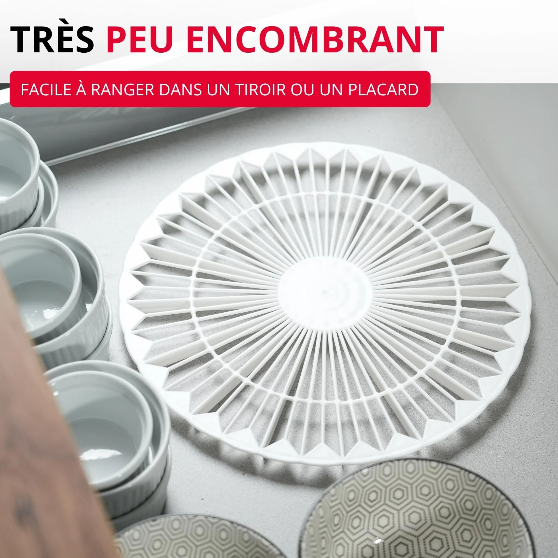 Westmark Refroidisseur et Diviseur à Gâteau 32 cm Plastique Blanc