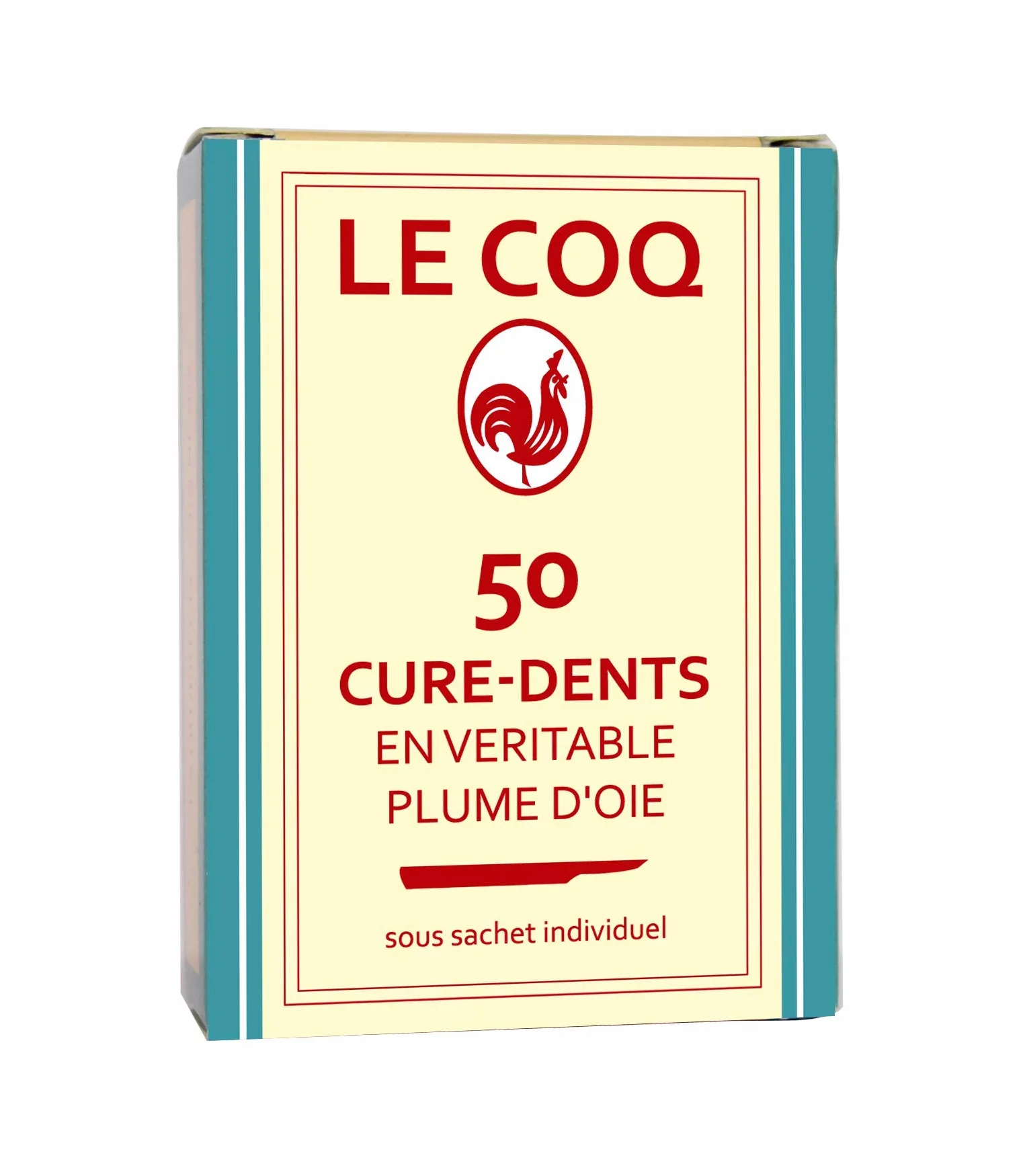 Le coq cure dents plume boite de 50