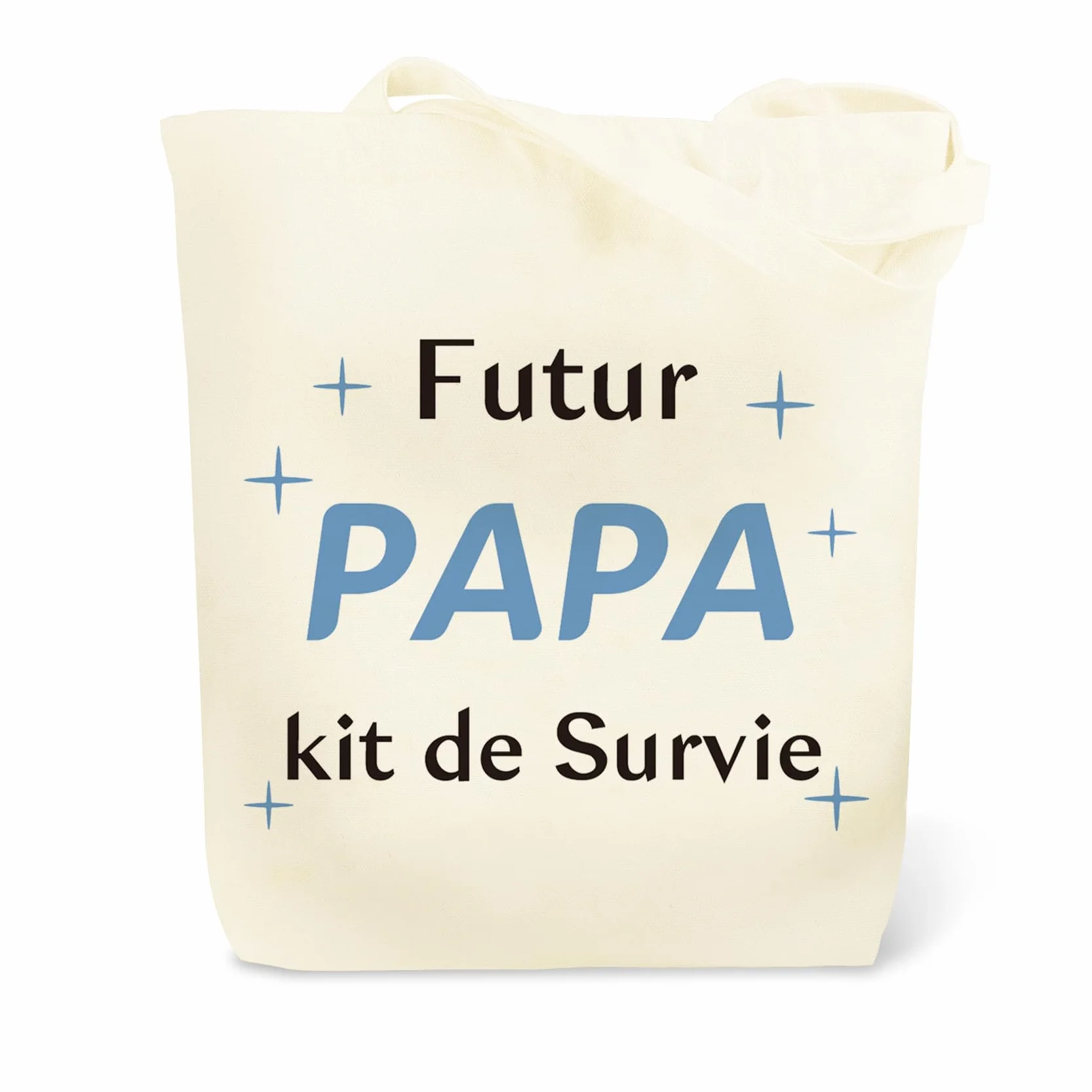 Tote Bag Kit de Survie Futur Papa Annonce Grossesse Idée Cadeau Fête des Pères