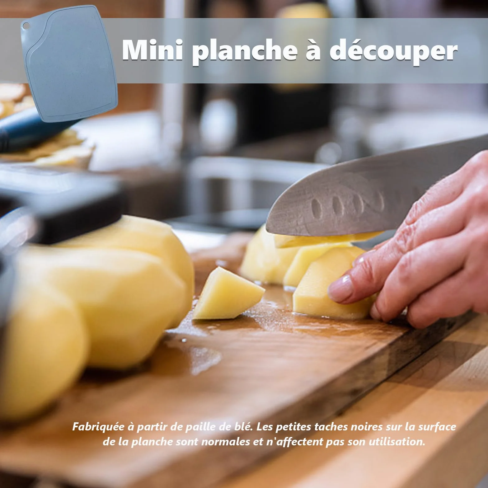 Plateau de décongélation rapide avec mini planche à découper pour viande poisson légumes