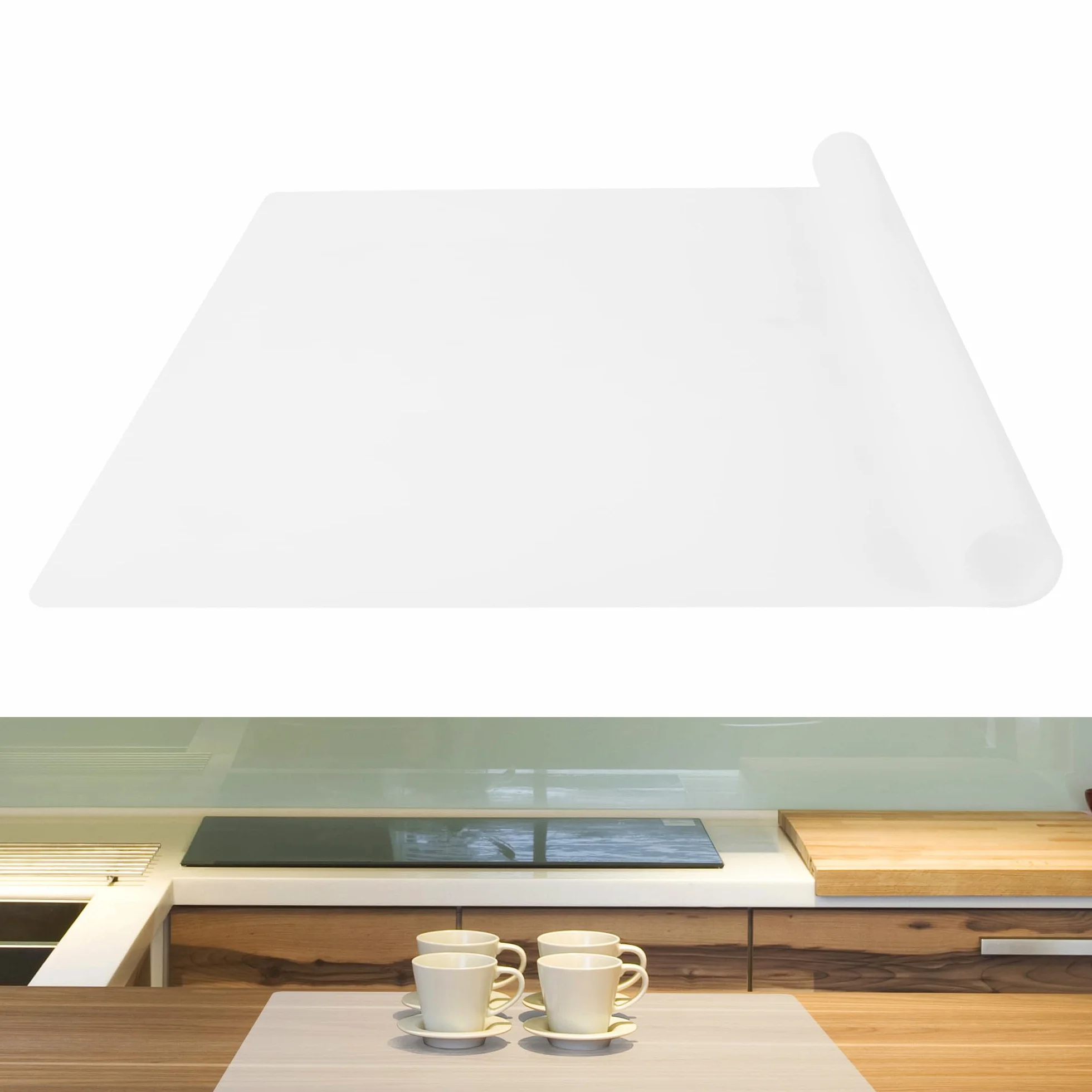 SOSMAR Protection de Plan de Travail en Silicone 60x40 cm - Tapis Résistant à la Chaleur, Anti-dérapant, Imperméable
