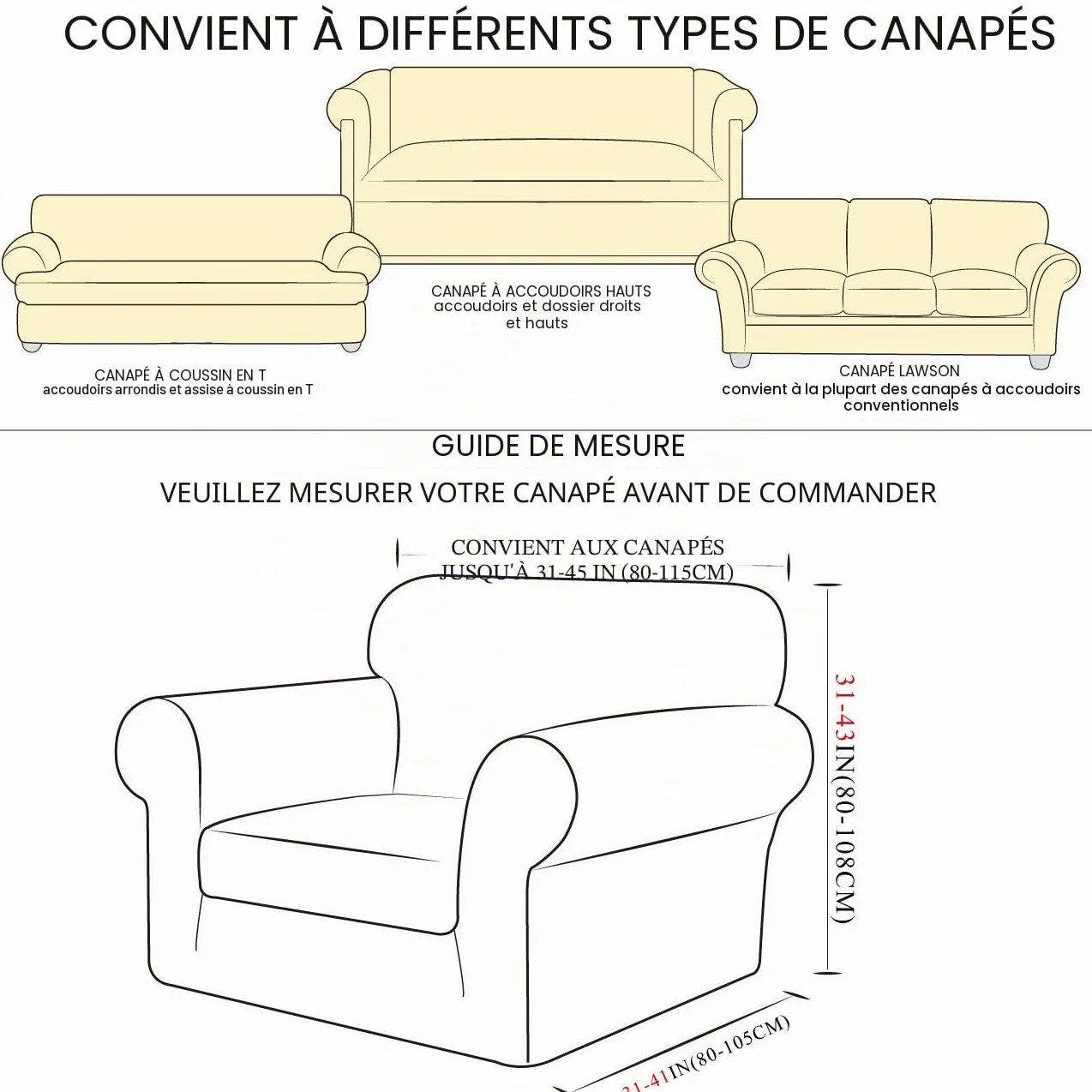 Housse de Canapé Extensible en Élasthanne Antidérapante, Protection Antisalissure pour Animaux, 1 Place Gris Clair