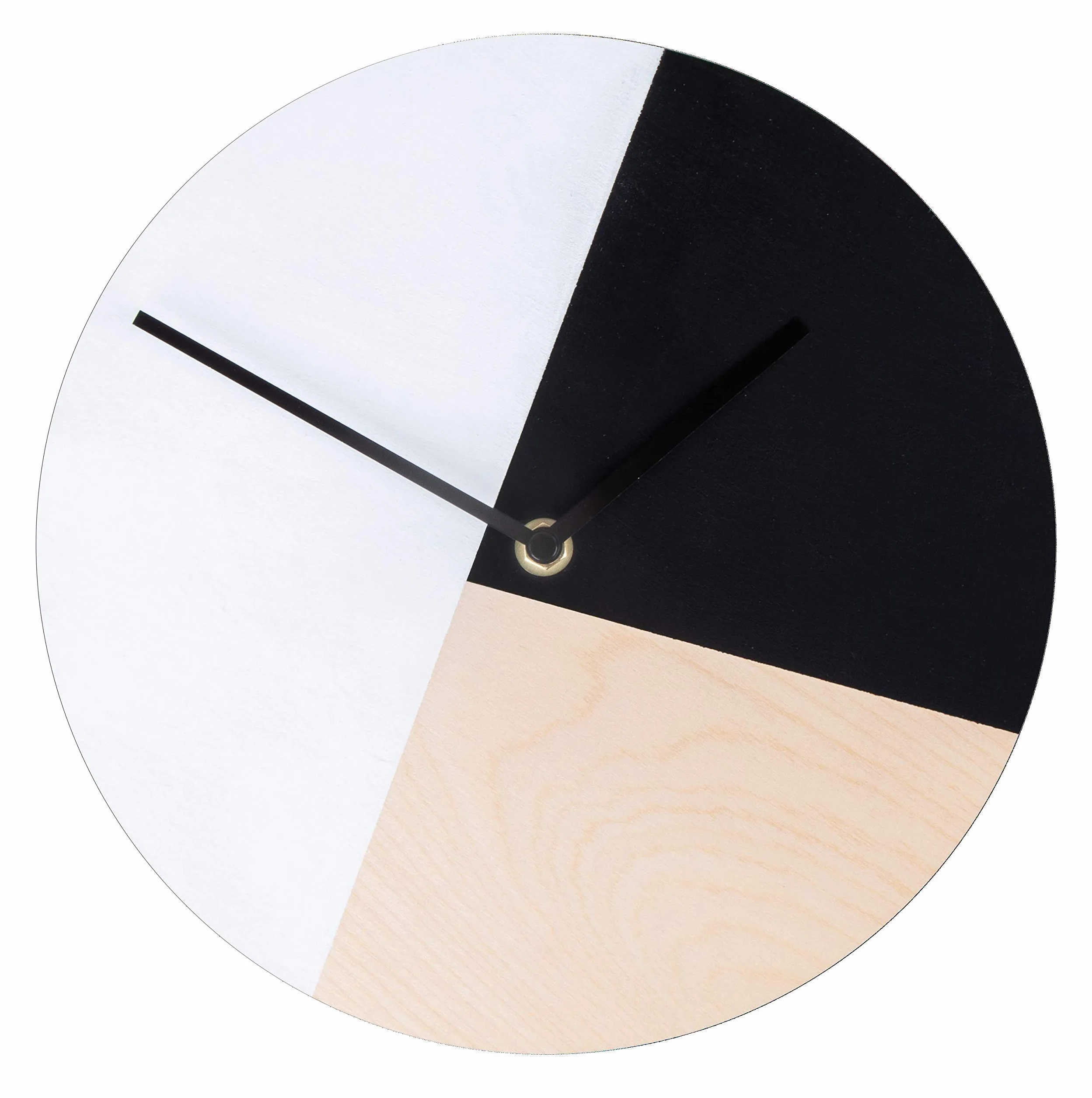Rayher Disque en bois naturel ø 25cm épaisseur 6mm perçage 7,6mm horloge murale décoration
