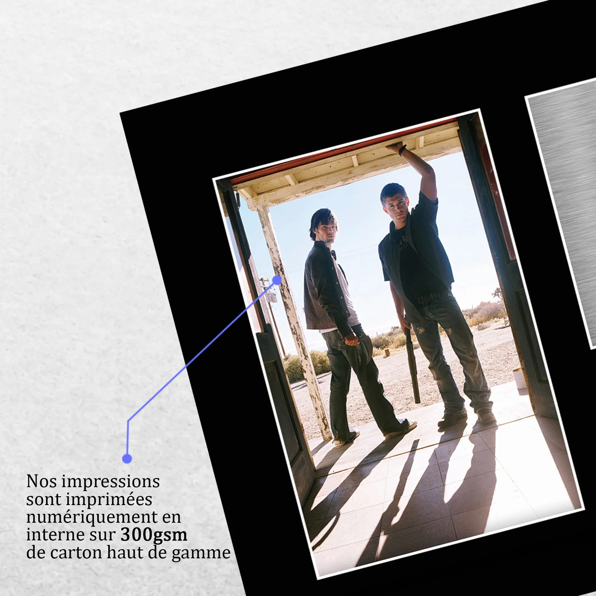 Supernatural A4 Autographe Photo Signé Jared Padalecki Jensen Ackles Cadeaux