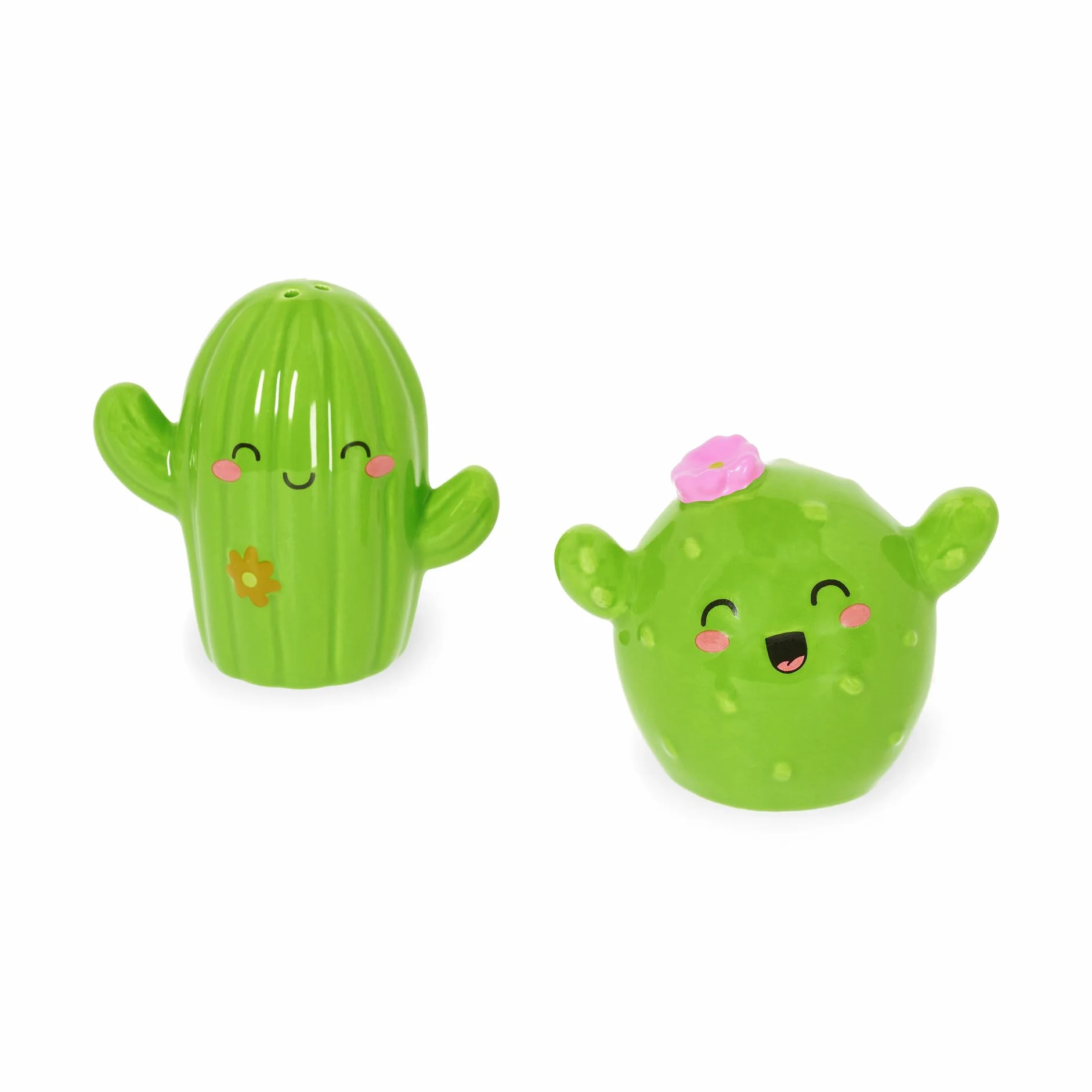 Legami Set Sel Et Poivre En Céramique Cactus Décorés À La Main