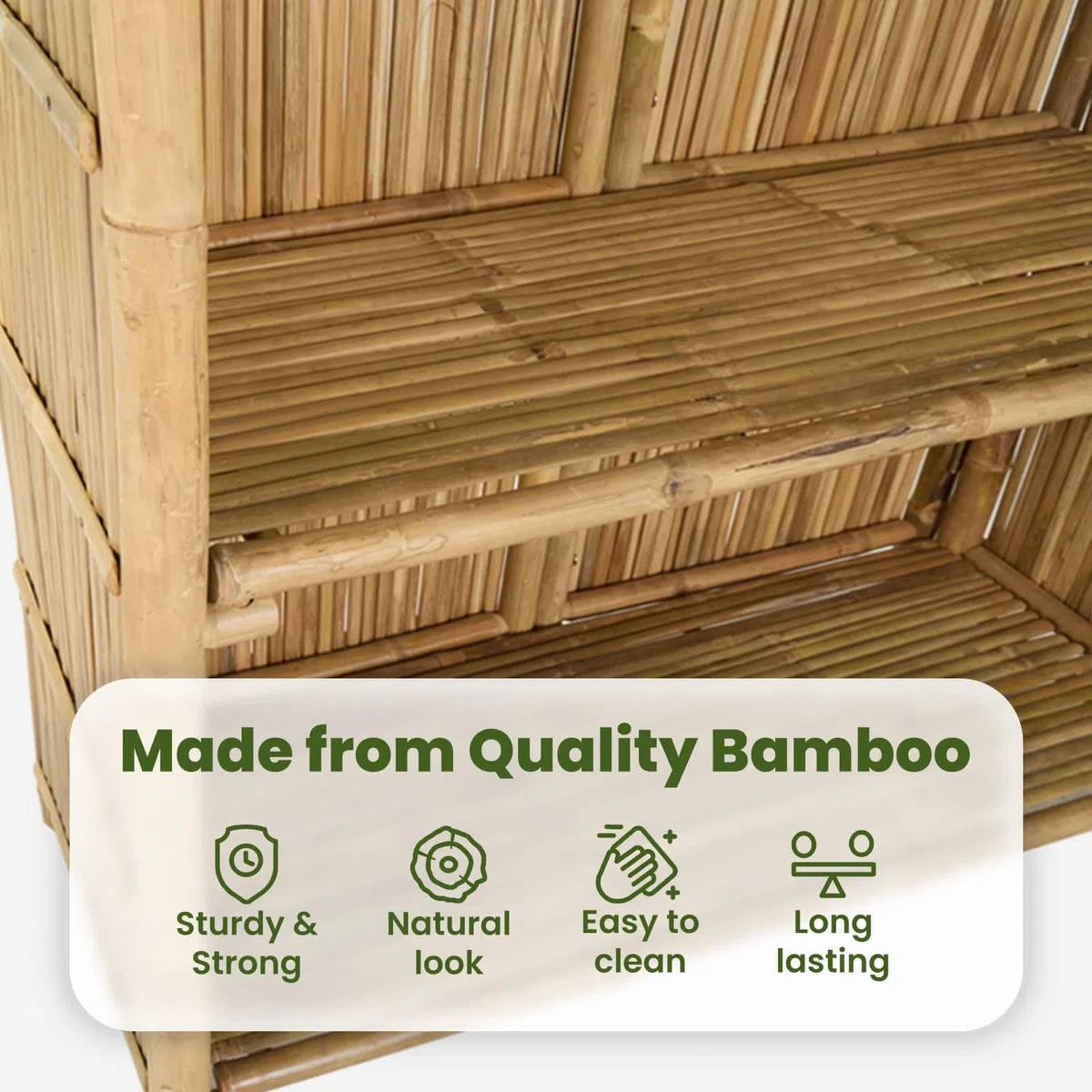 vidaXL Table de bar extérieure Naturel 115 x 95 x 214 cm Bambou, Table de bar tendance, résistante, pour l'extérieur, parfaite pour soirées d’été, jardin, déco écolo et minimaliste