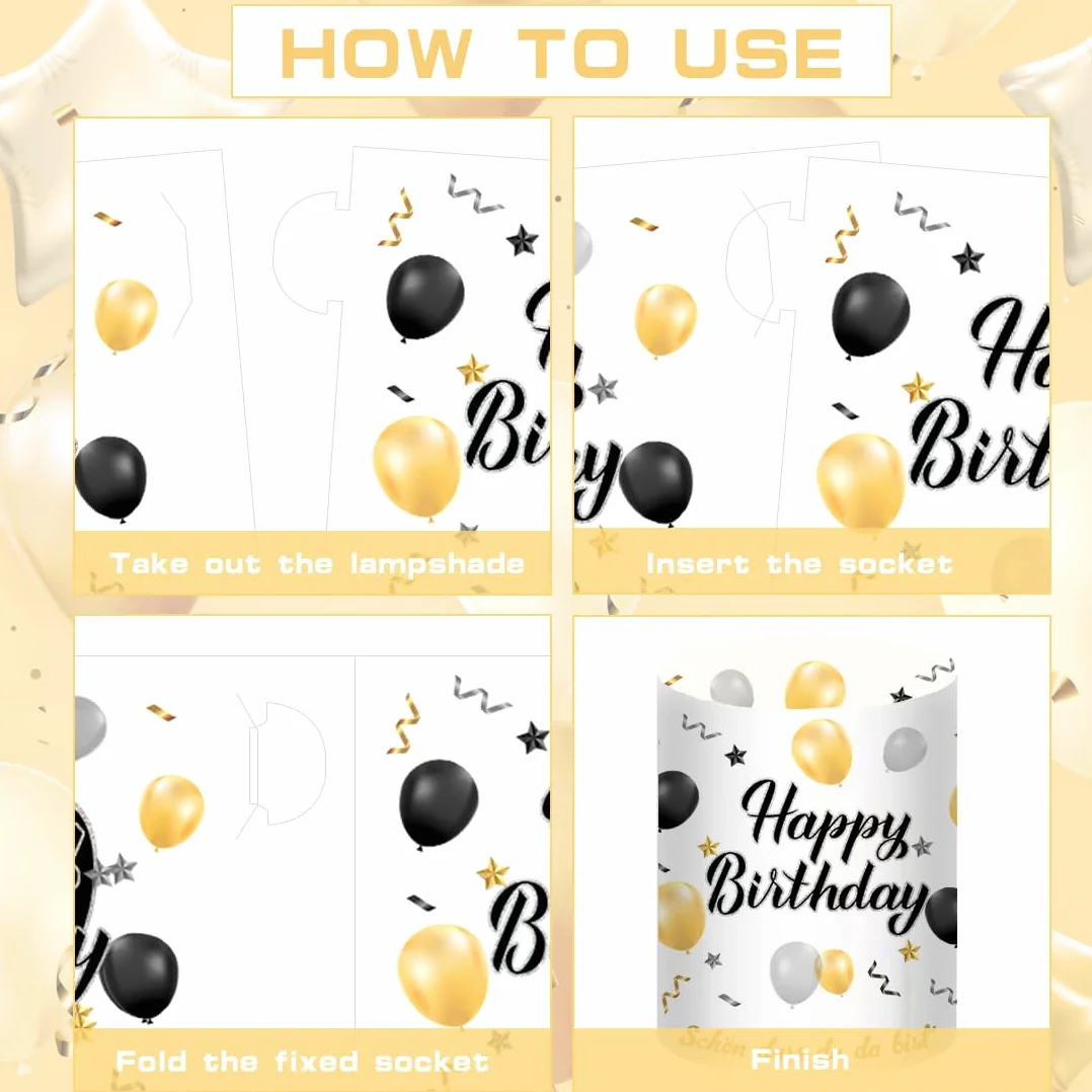 Lot de 12 Lanternes Photophores Décoratives Anniversaire Bougies Chauffe-Plat