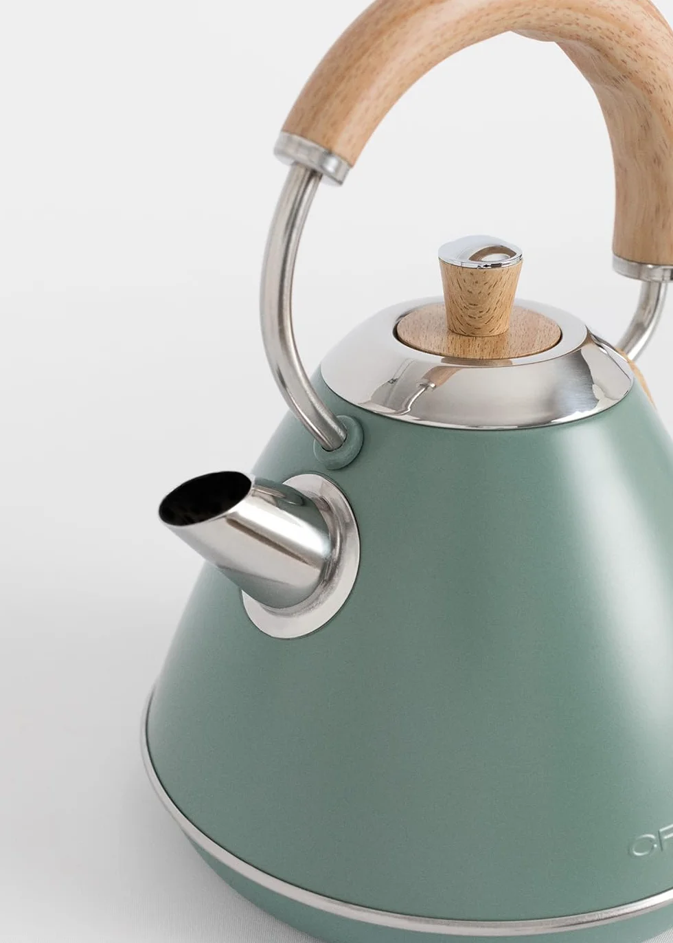 Bouilloire électrique Vert sauge 1l 1200 W arrêt automatique filtre anti-calcaire