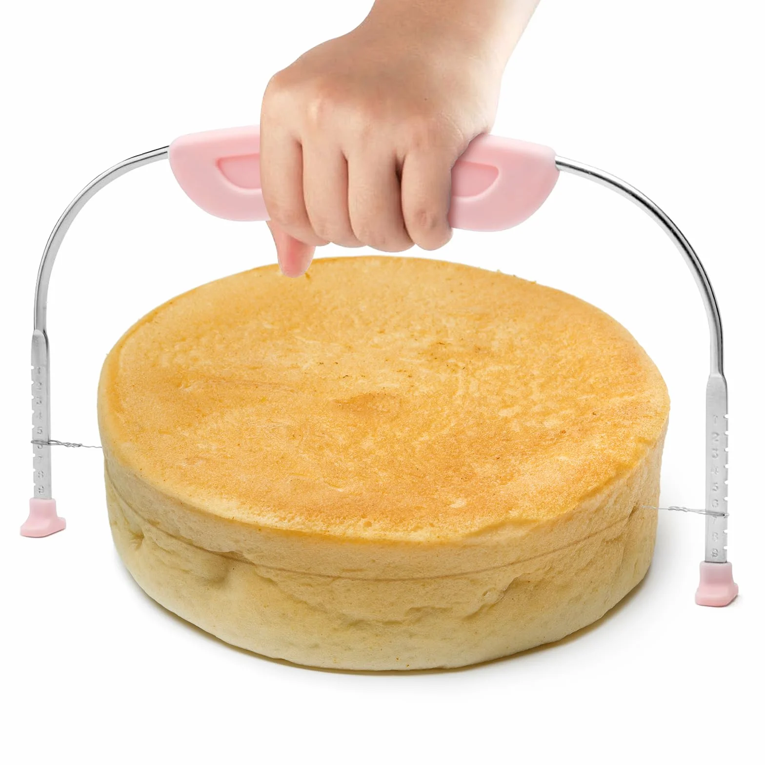 Couteau à Gâteau en Acier Inoxydable Réglable en Hauteur Cake Divider Coupe Gâteau Patisserie
