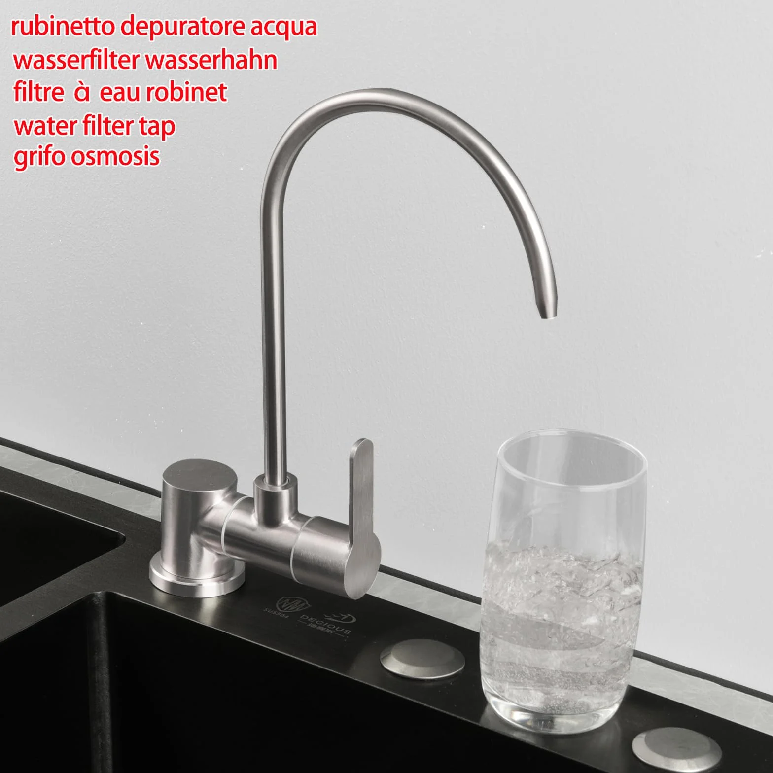 Robinet Osmoseur Eau Froide Rabattable 1 Voie Pour Système Filtration Eau