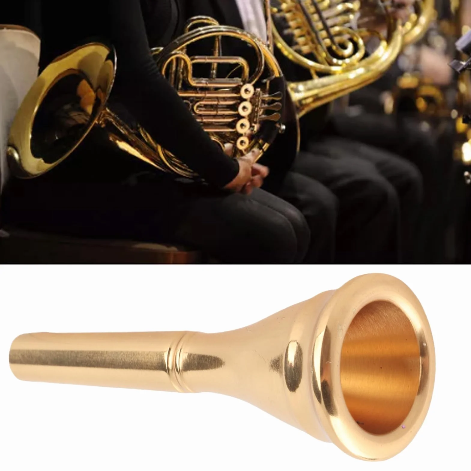 Embouchure de cor en laiton, pièce de rechange pour cor