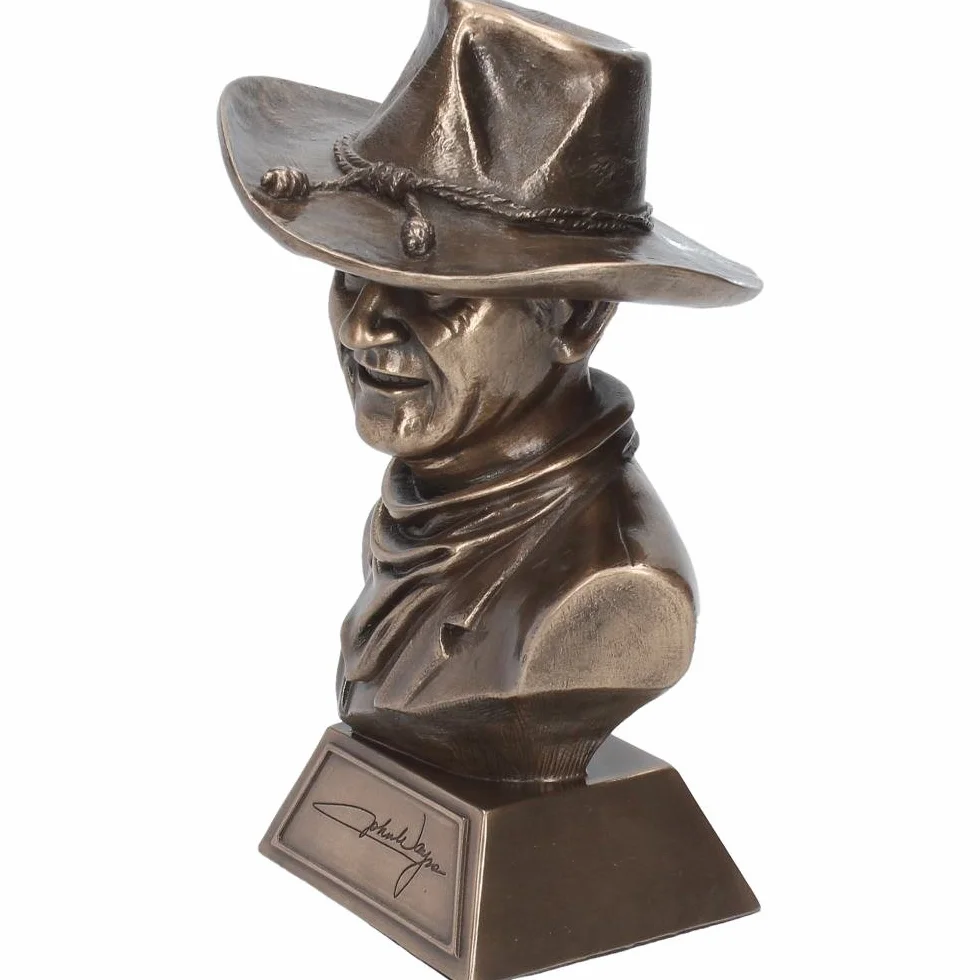 Nemesis Now Figurine Buste John Wayne Bronze 18 cm Résine