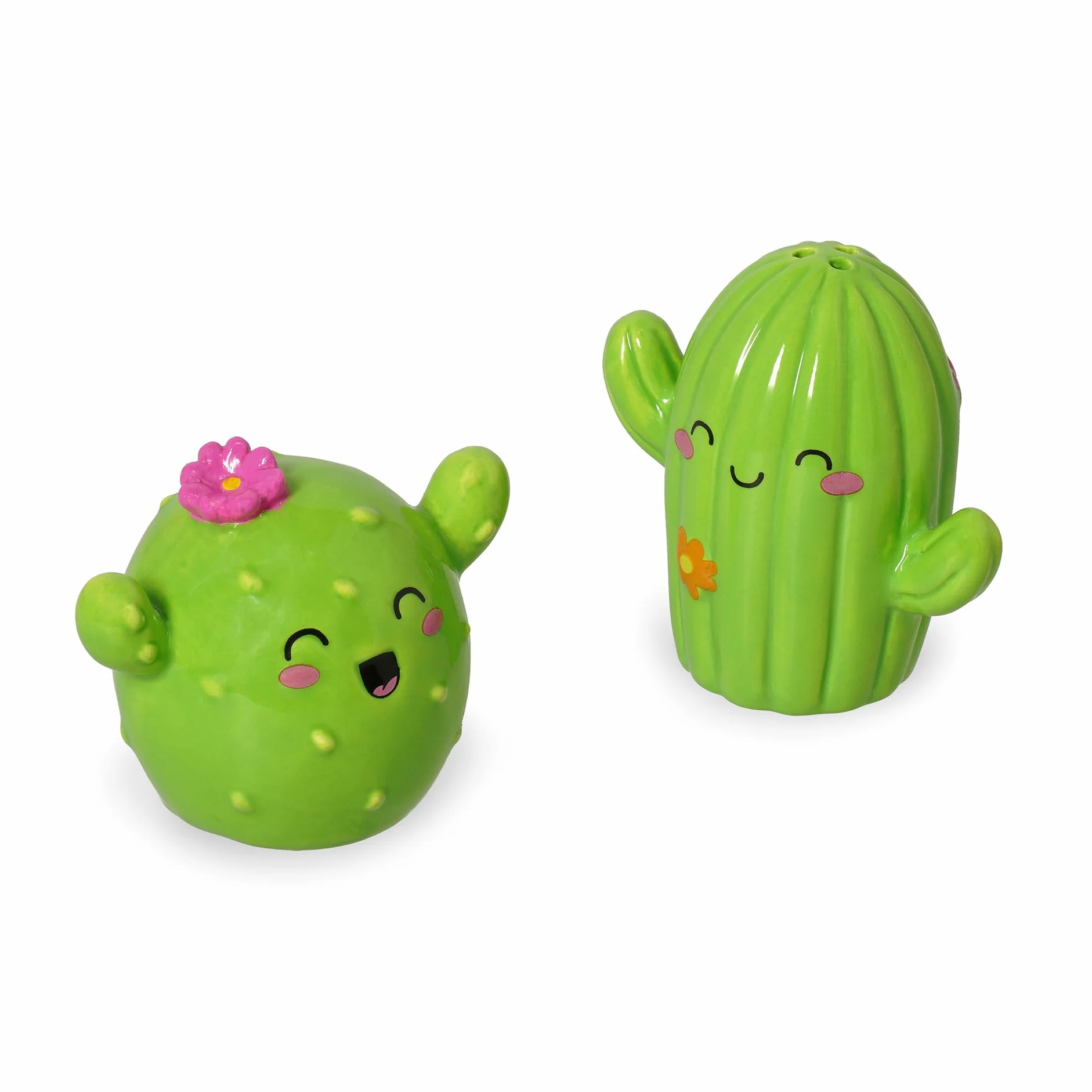 Legami Set Sel Et Poivre En Céramique Cactus Décorés À La Main