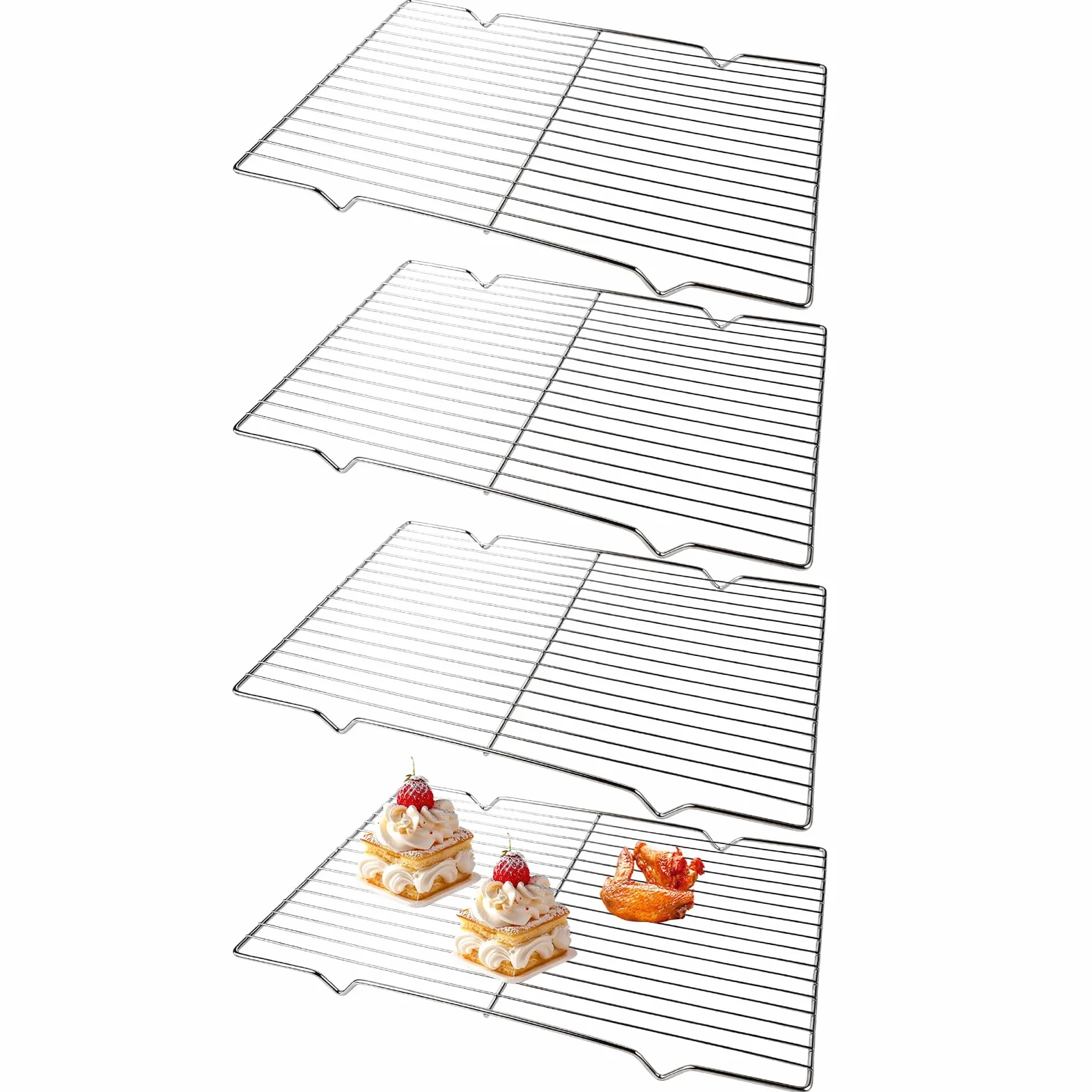 Grille de Refroidissement Pâtisserie 30×20.5cm Rectangulaire pour Cuisine et Gâteaux