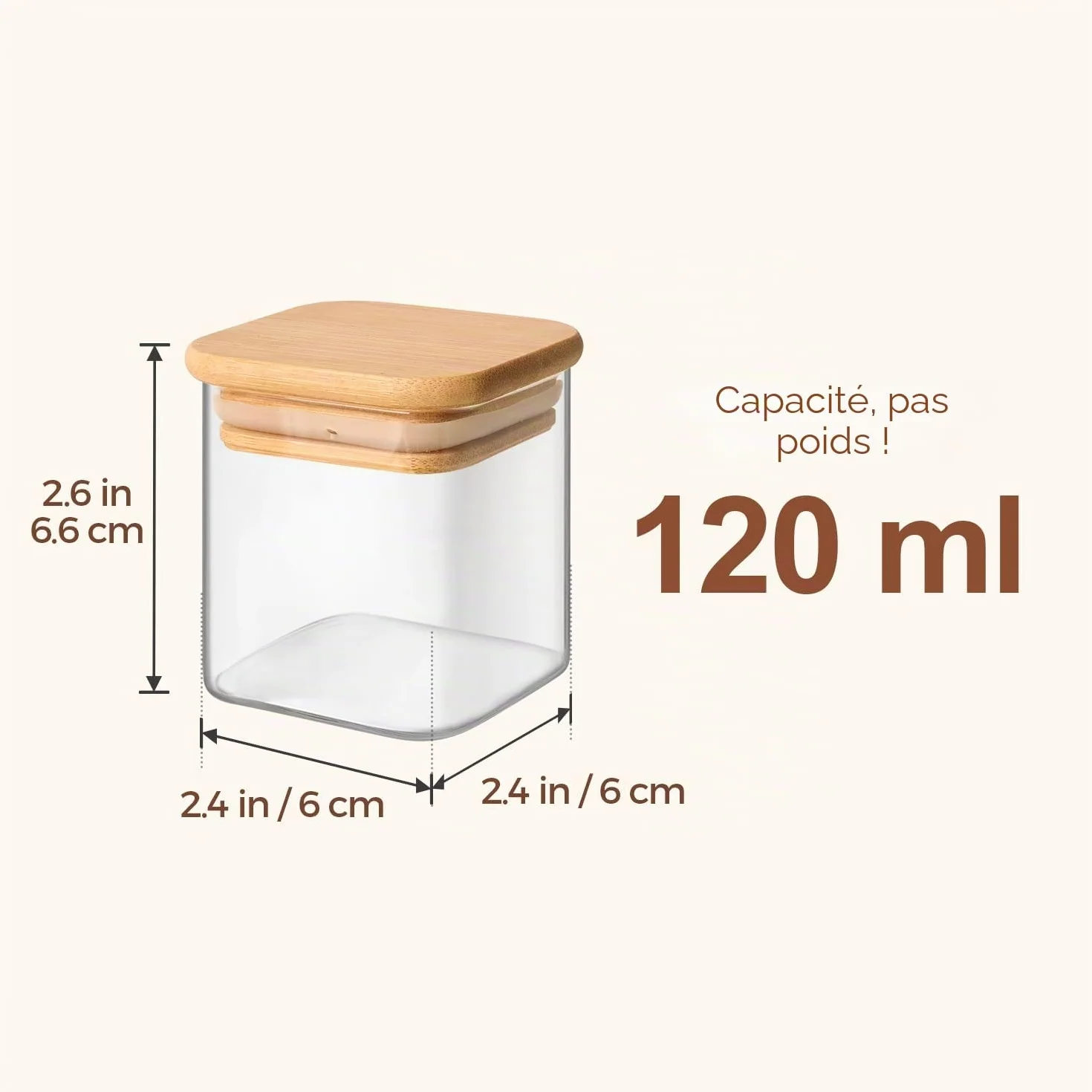 ComSaf Bocaux à Épices en Verre 12 x 120 ml avec Couvercle en Bambou, Pots Hermétiques avec 54 Étiquettes