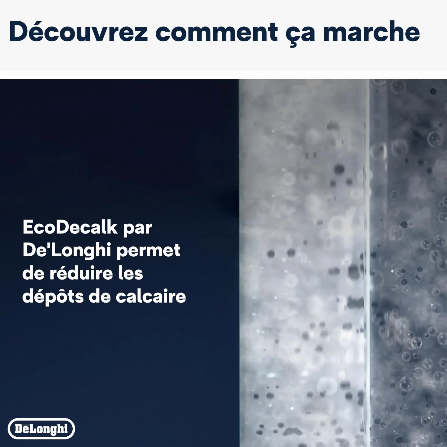 De'Longhi EcoDecalk DLSC502 Détartrant pour Cafetières Expresso Broyeur 2 x 500 ml