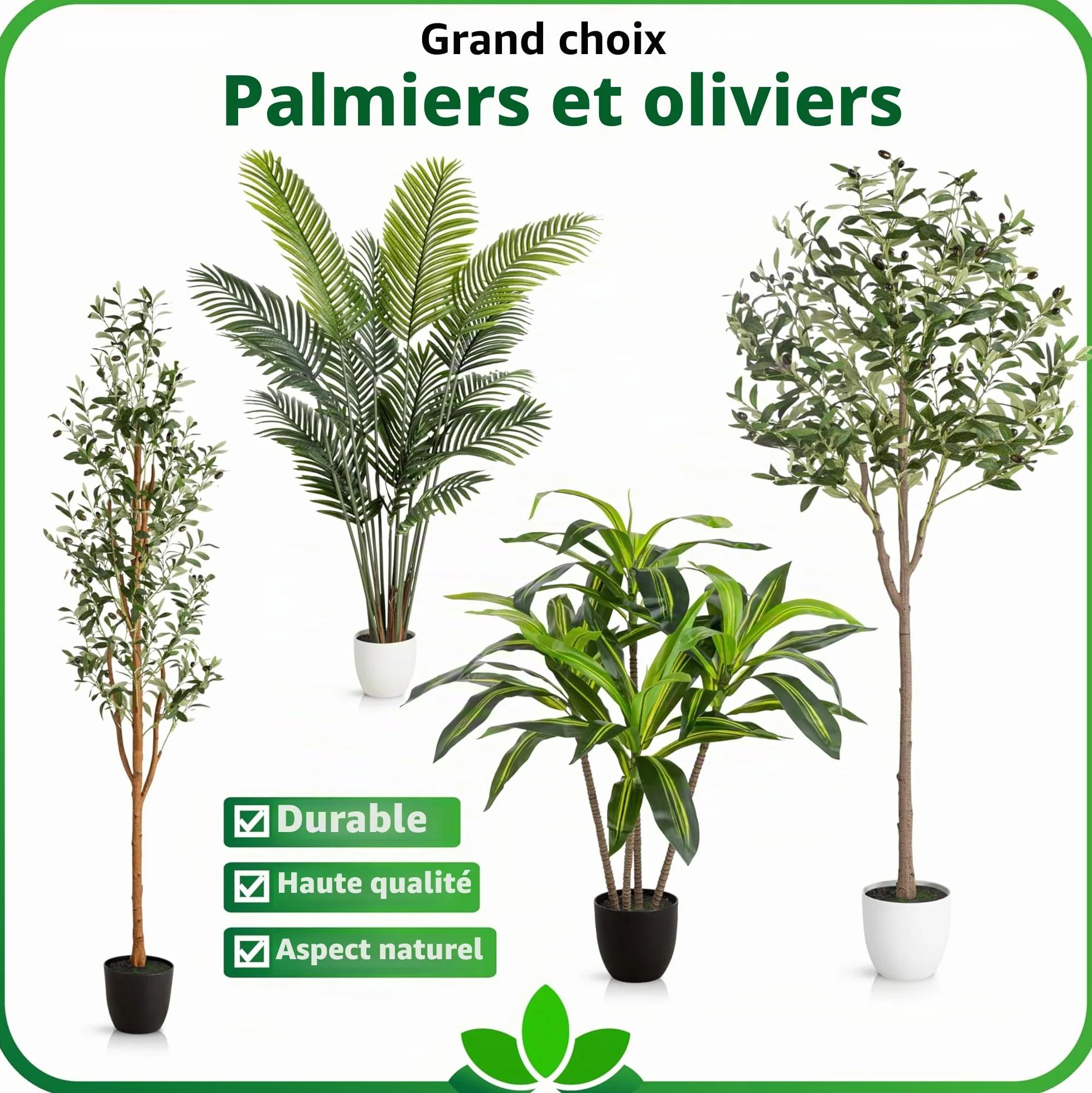 Palmier artificiel 160 cm Dracaena Pot PASCH Plante artificielle