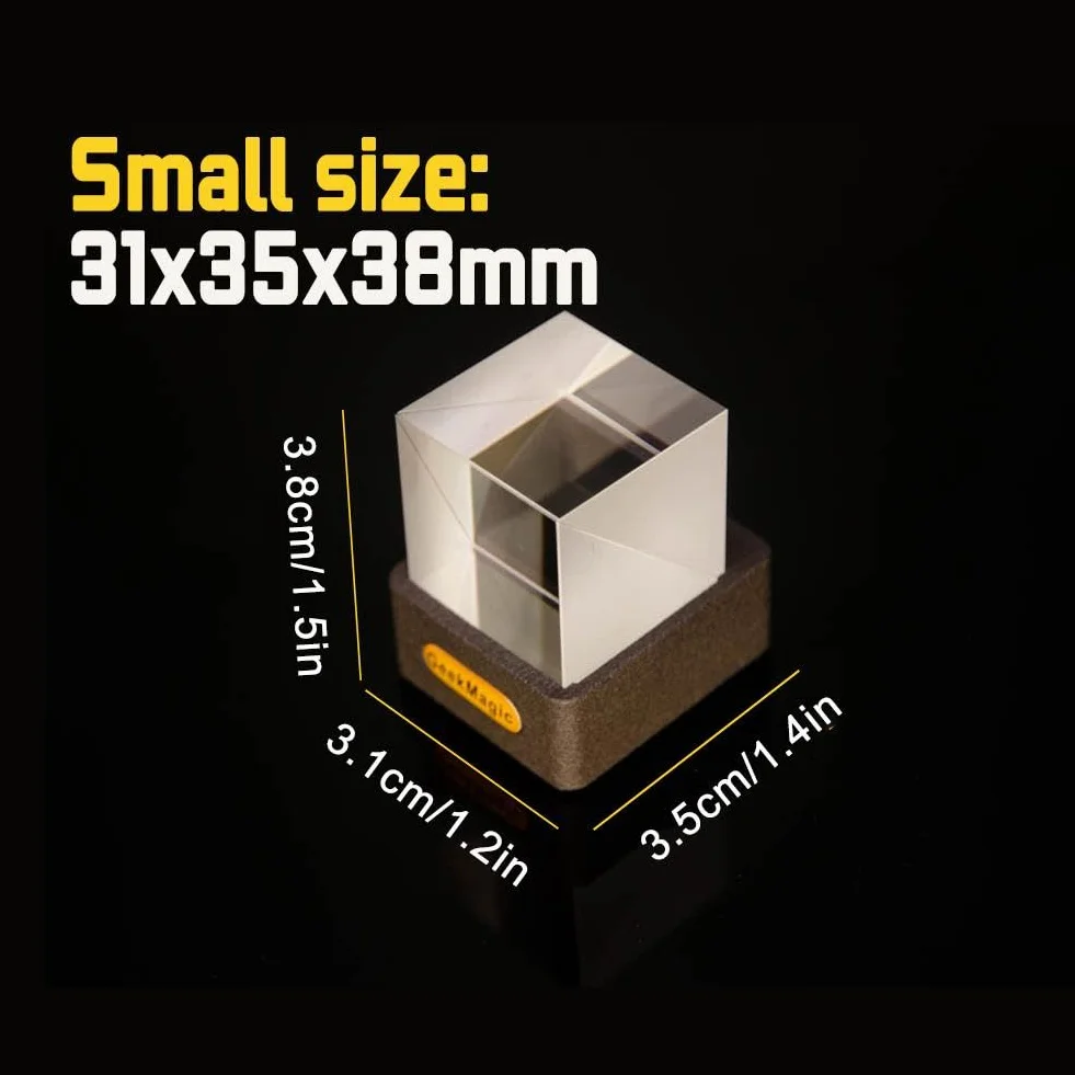 GeekMagic Mini Cube d'Affichage Hologramme 3D WiFi, Station Météo, Horloge Numérique, Cadre Photo Électronique