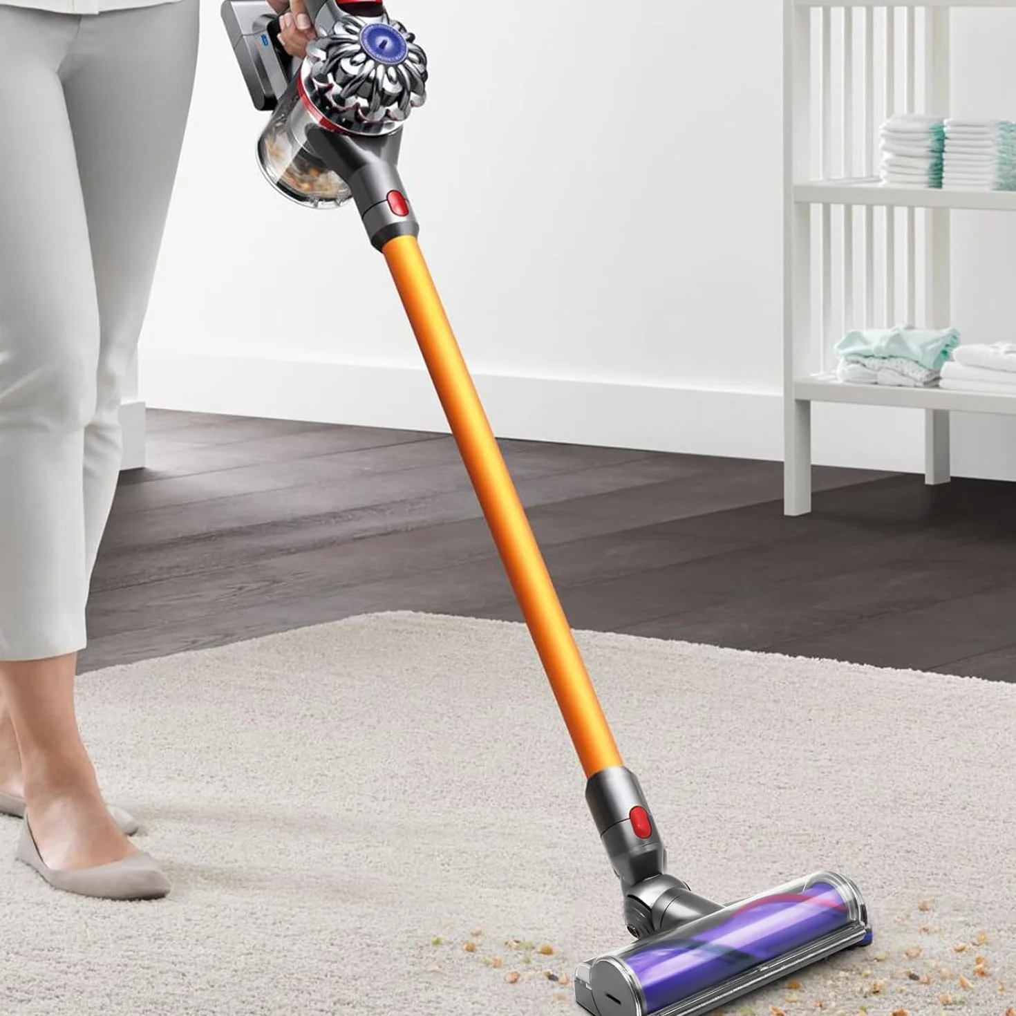 Tête de Brosse Dyson V7 V8 V10 V11 V15 SV10 SV11 SV12 SV14 Brosse Motorisée Sols Durs Tapis