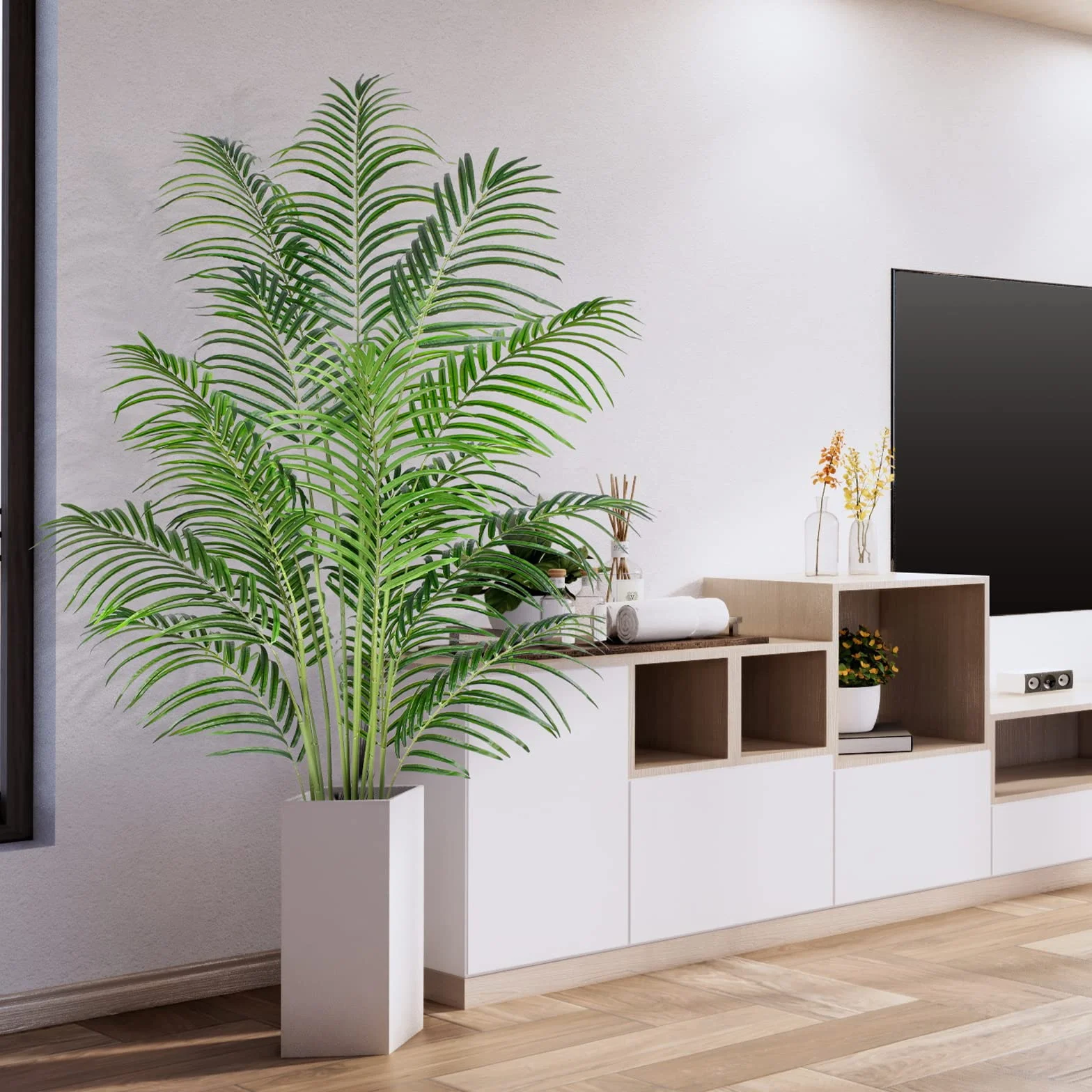 Sztuczna Palma Areca 180cm Fikus Plastikowy Roślina Dekoracyjna