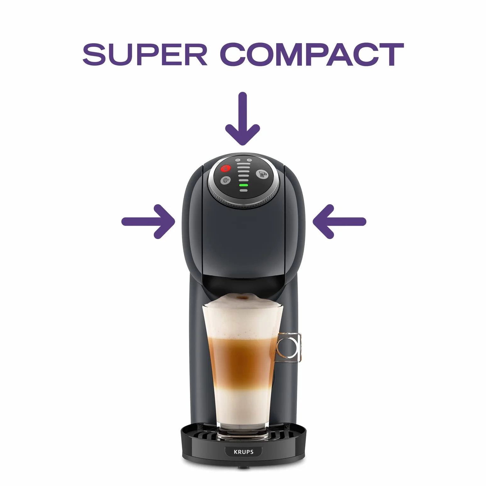 Nescafé Dolce Gusto Krups Genio S Plus Machine à café capsules 15 bars 0,8 L gris KP340B10