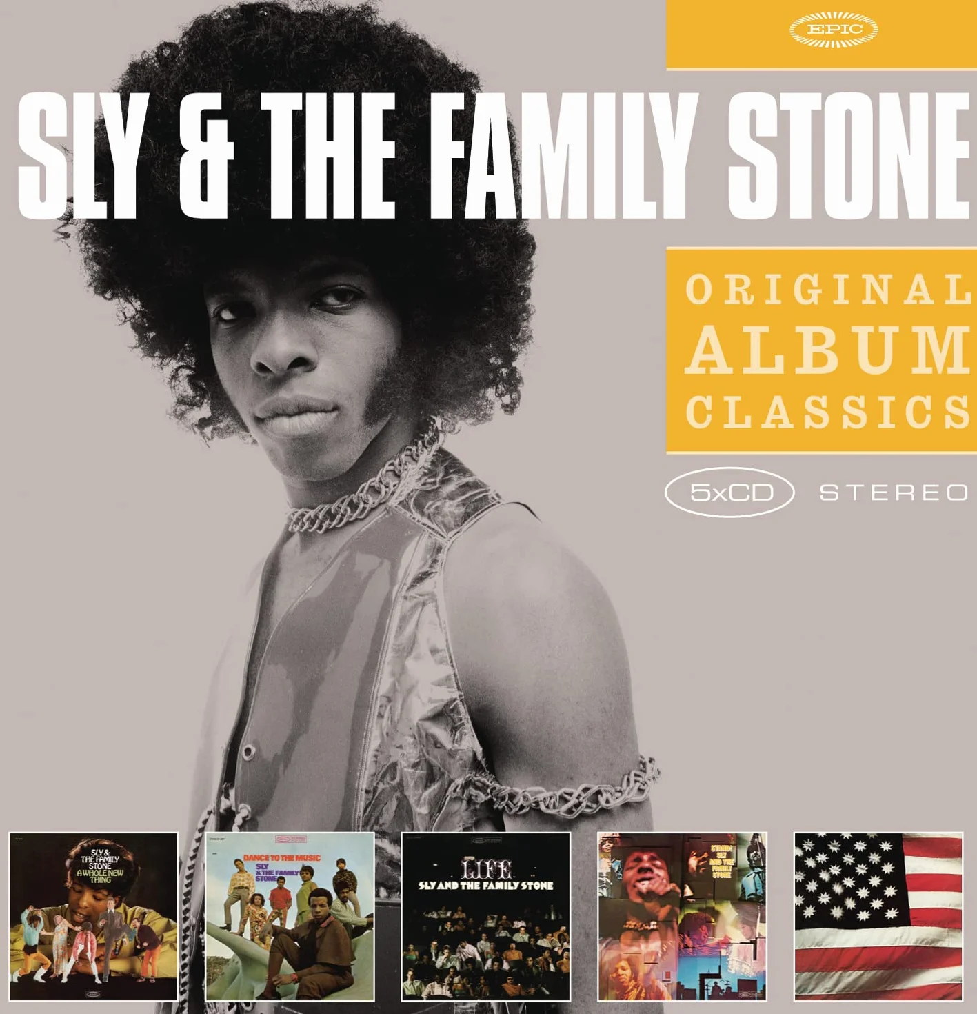 Original Album Classics: A Whole New Thing / Dance to the Music / Life / Stand / There's a Riot Goin' On (Coffret)