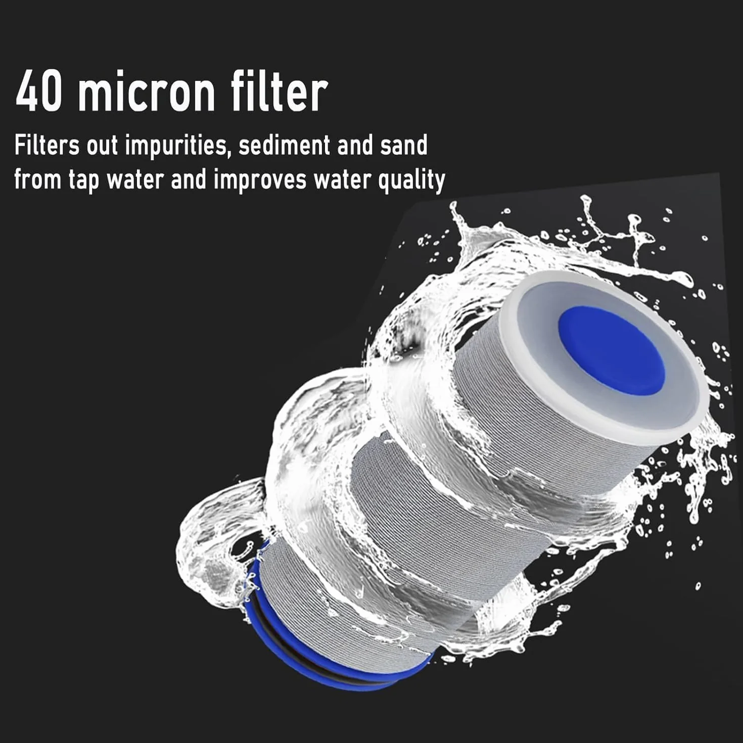 Filtre à eau pour robinet TAOZHUGONG, Préfiltre de sédiments A- 3/4''